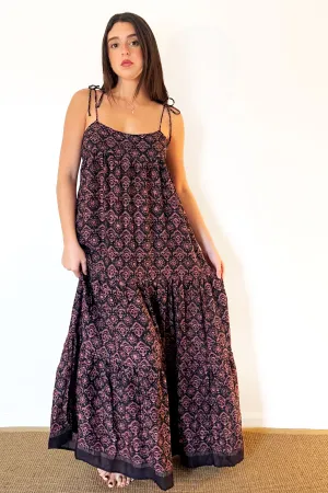 Natalie Martin Melanie Dress - Fleur-De-Lis Black