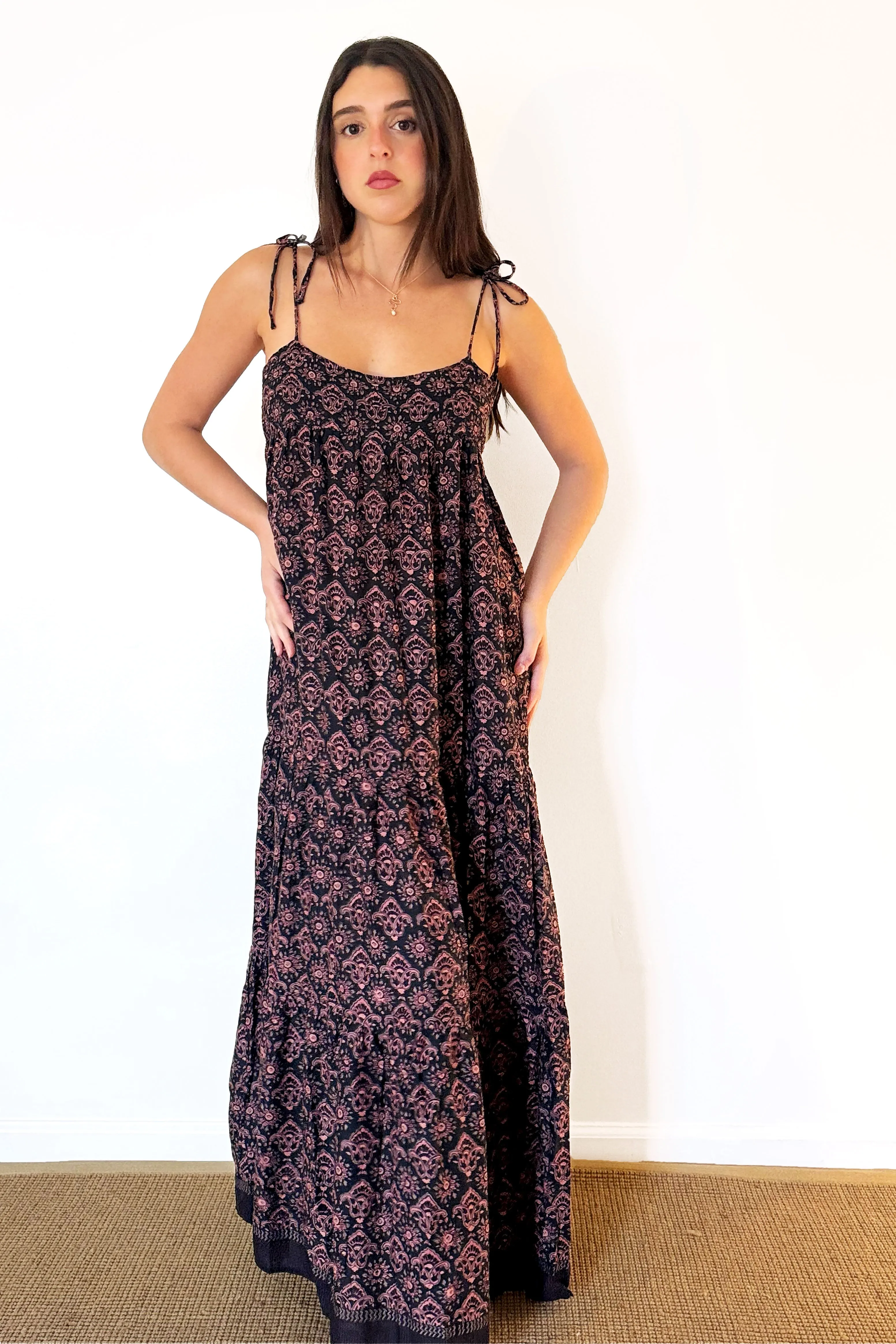 Natalie Martin Melanie Dress - Fleur-De-Lis Black