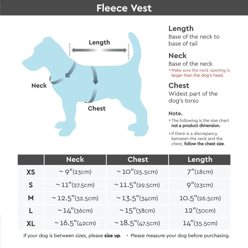 New Gooby Dog Fleece Vest - Navy, Medium - Pullover Dog Jacket with Leash Ring,