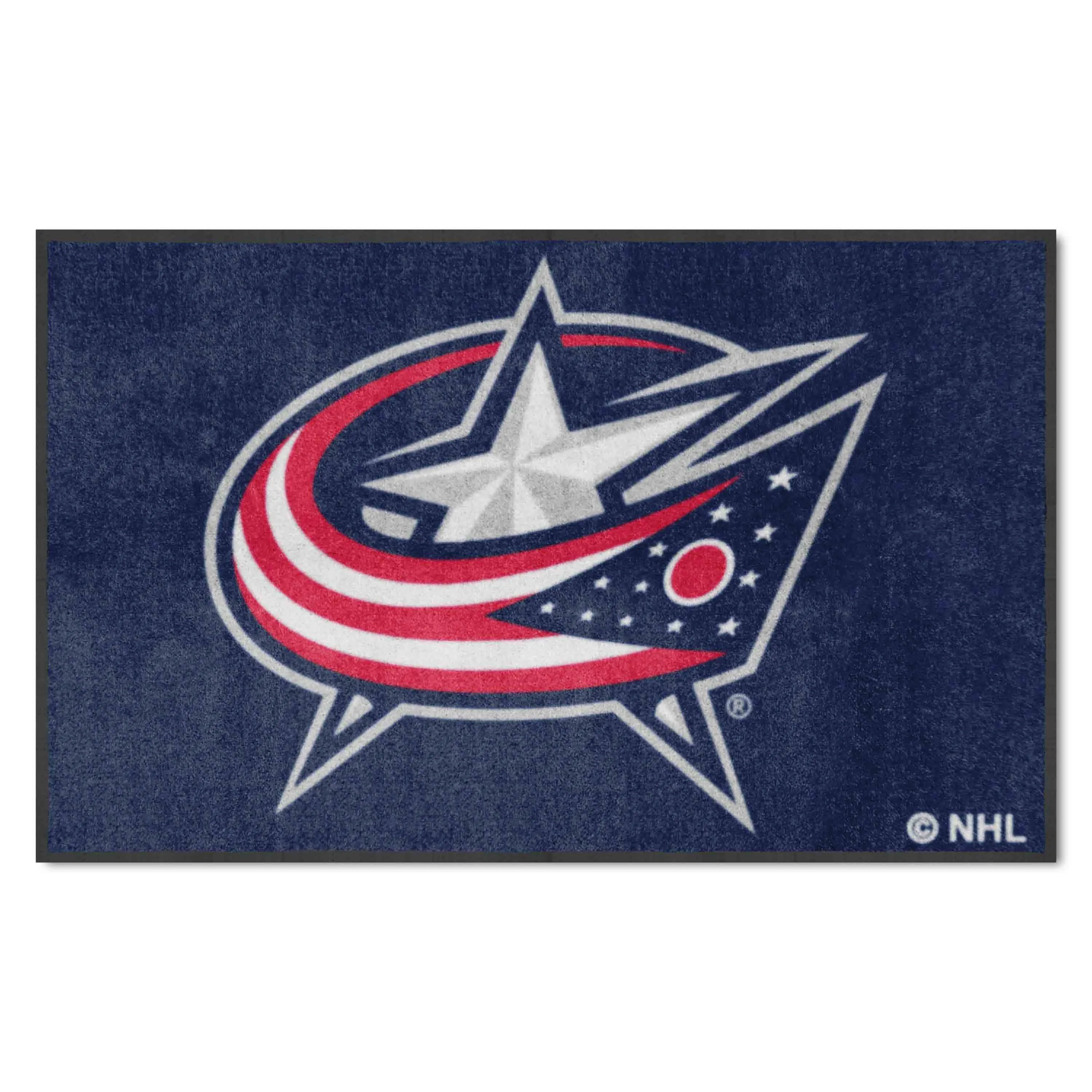 NHL - Columbus Blue Jackets 4X6 Logo Mat - Landscape