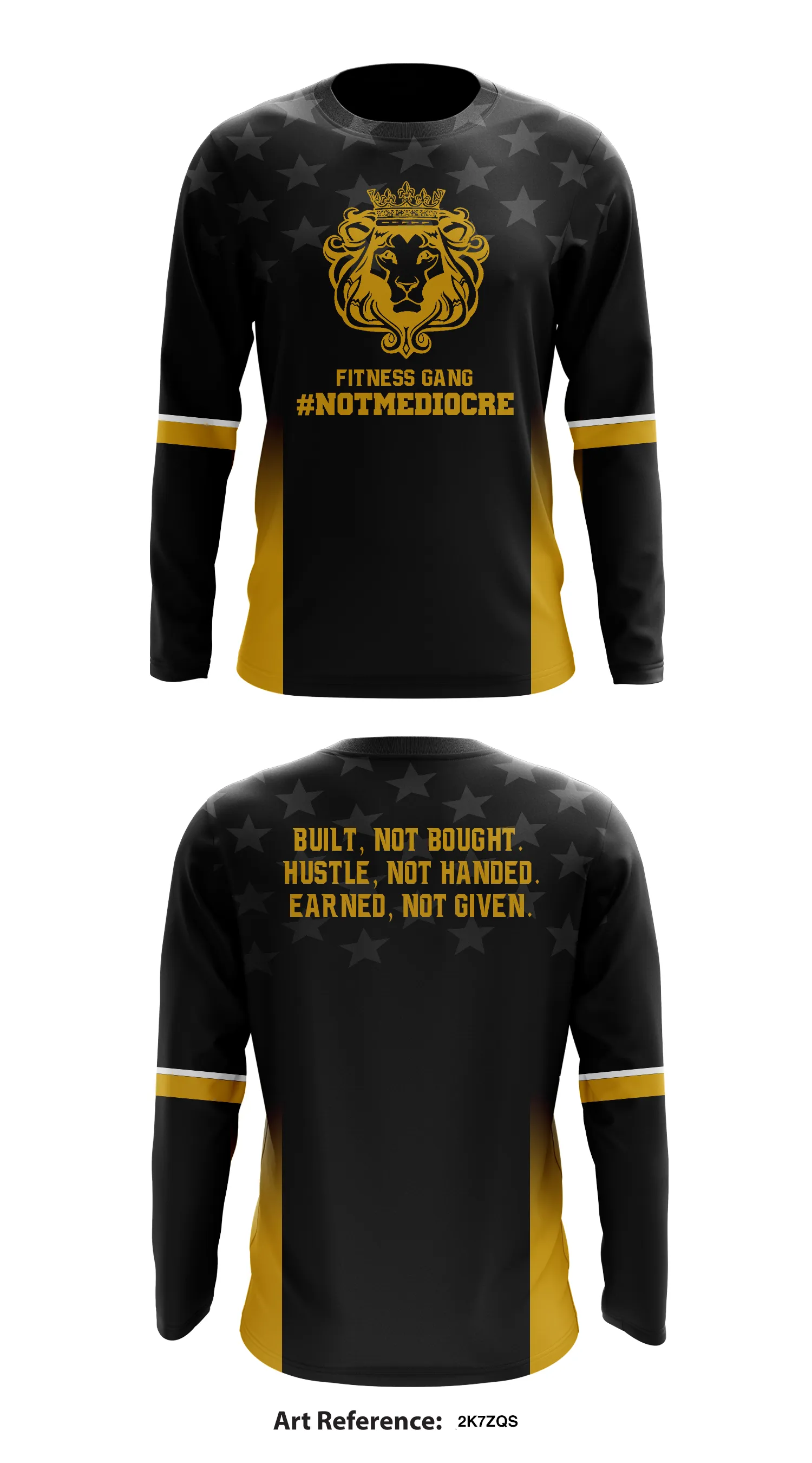 #NotMediocre Store 7964 Core Men's LS Performance Tee - 2k7ZQs