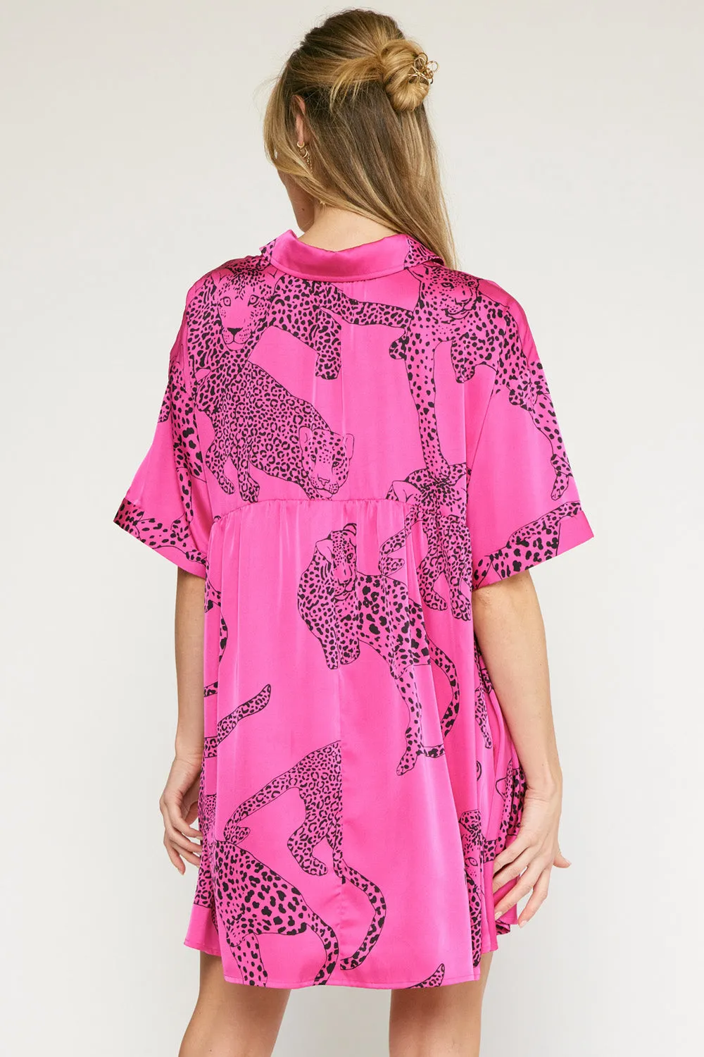 On The Prowl Dress in Hot Pink