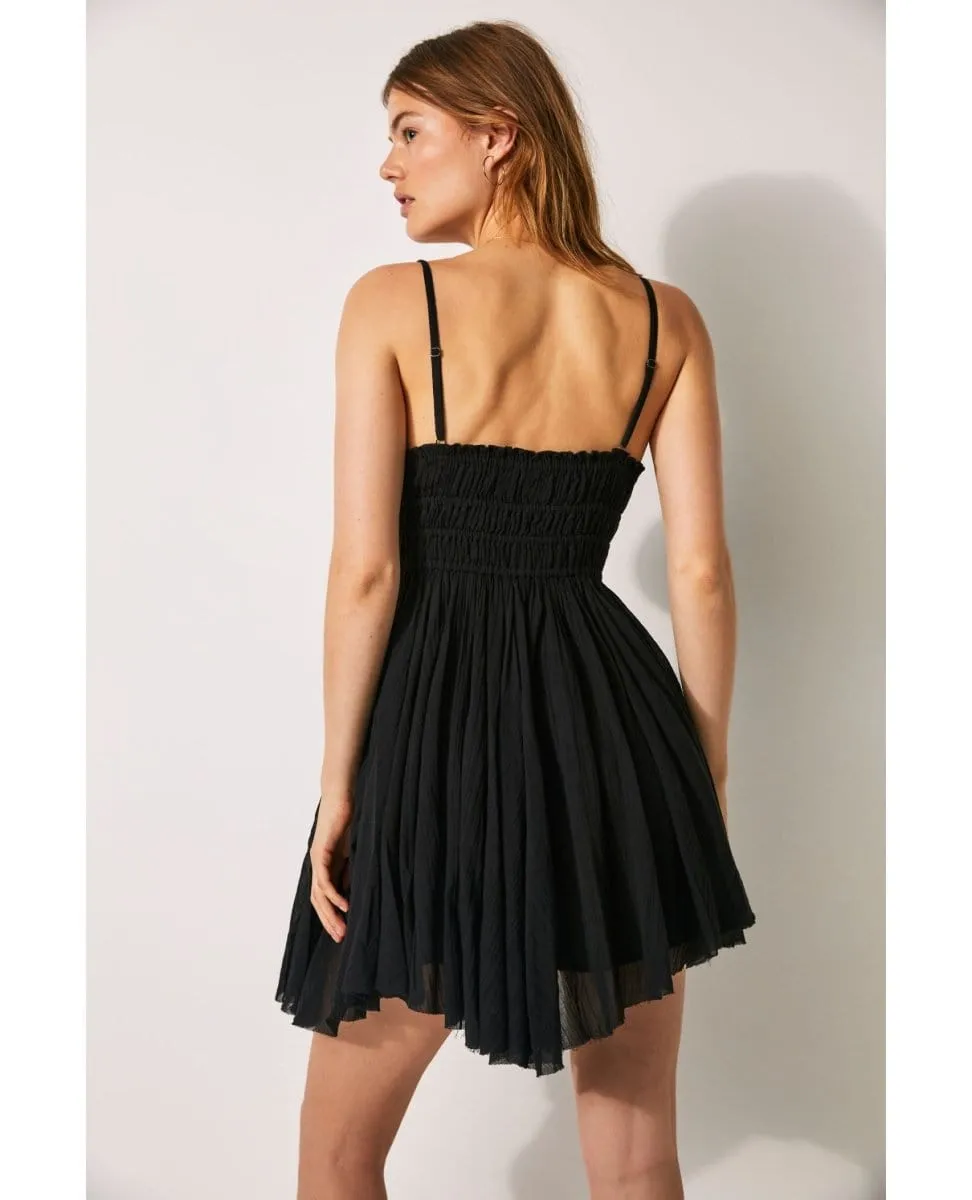 One Delia Slip Dress Black