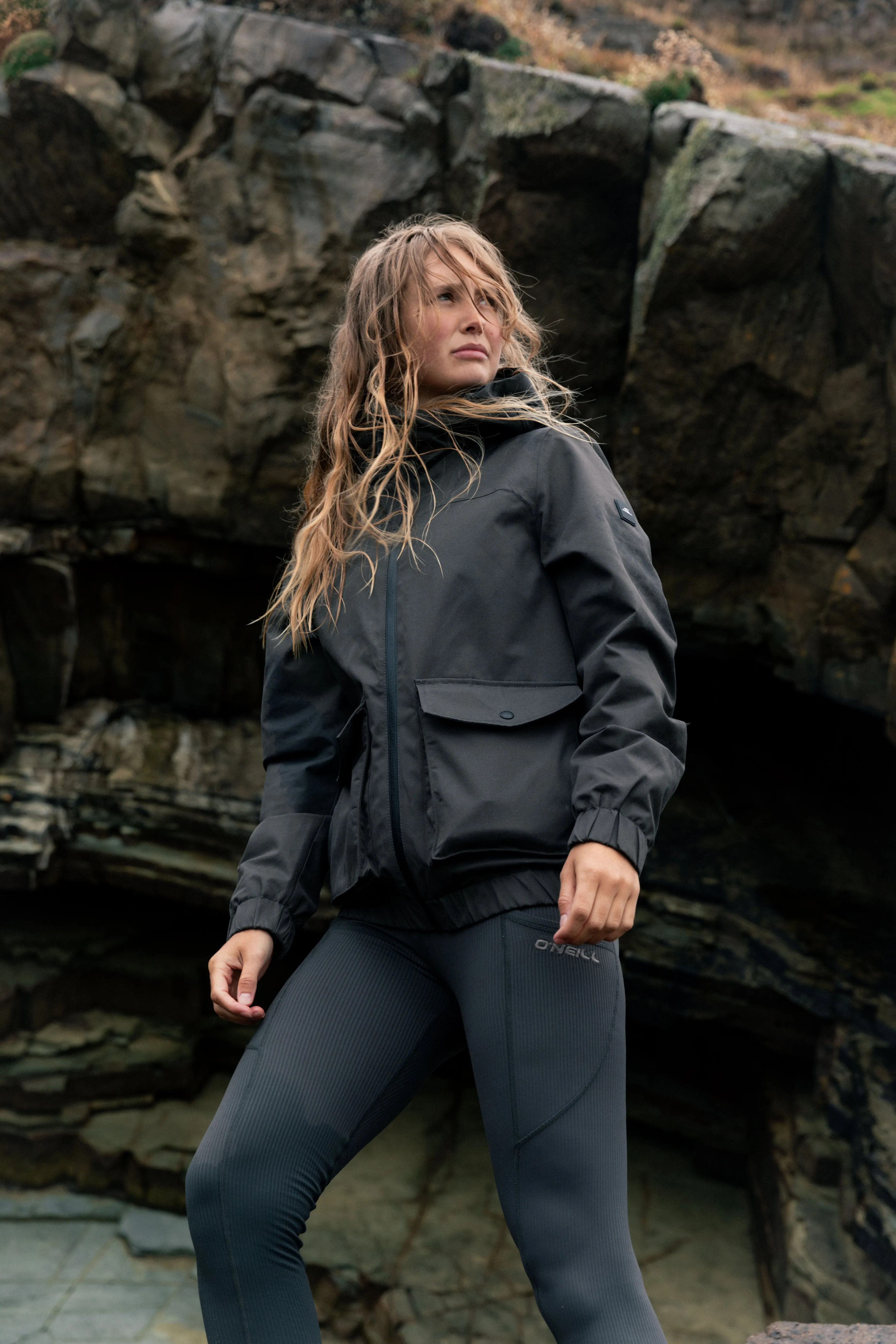 O'Neill TRVLR Series Ecto Shell-Jacke | Raven