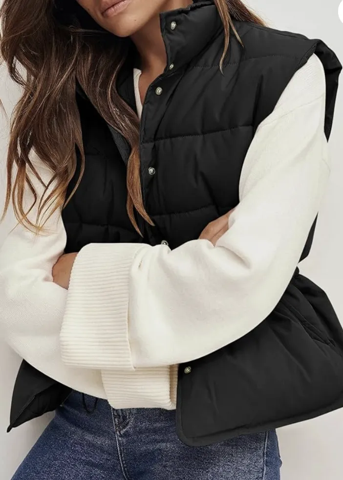 Padded Gilet Women's Vest - Sleeveless Insulated Jacket for Women - Lightweight Outdoor Layering - Ideal for Casual Wear