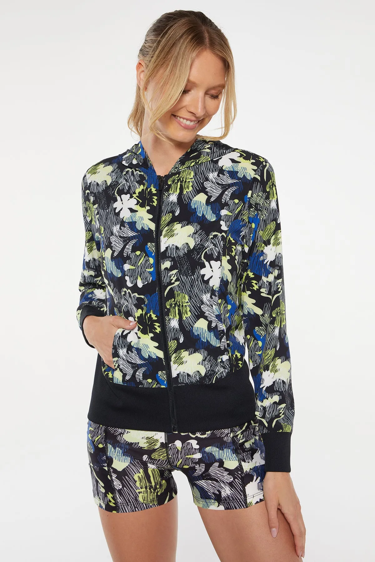 Paige Jacket (Surf The Web Seismic Floral)