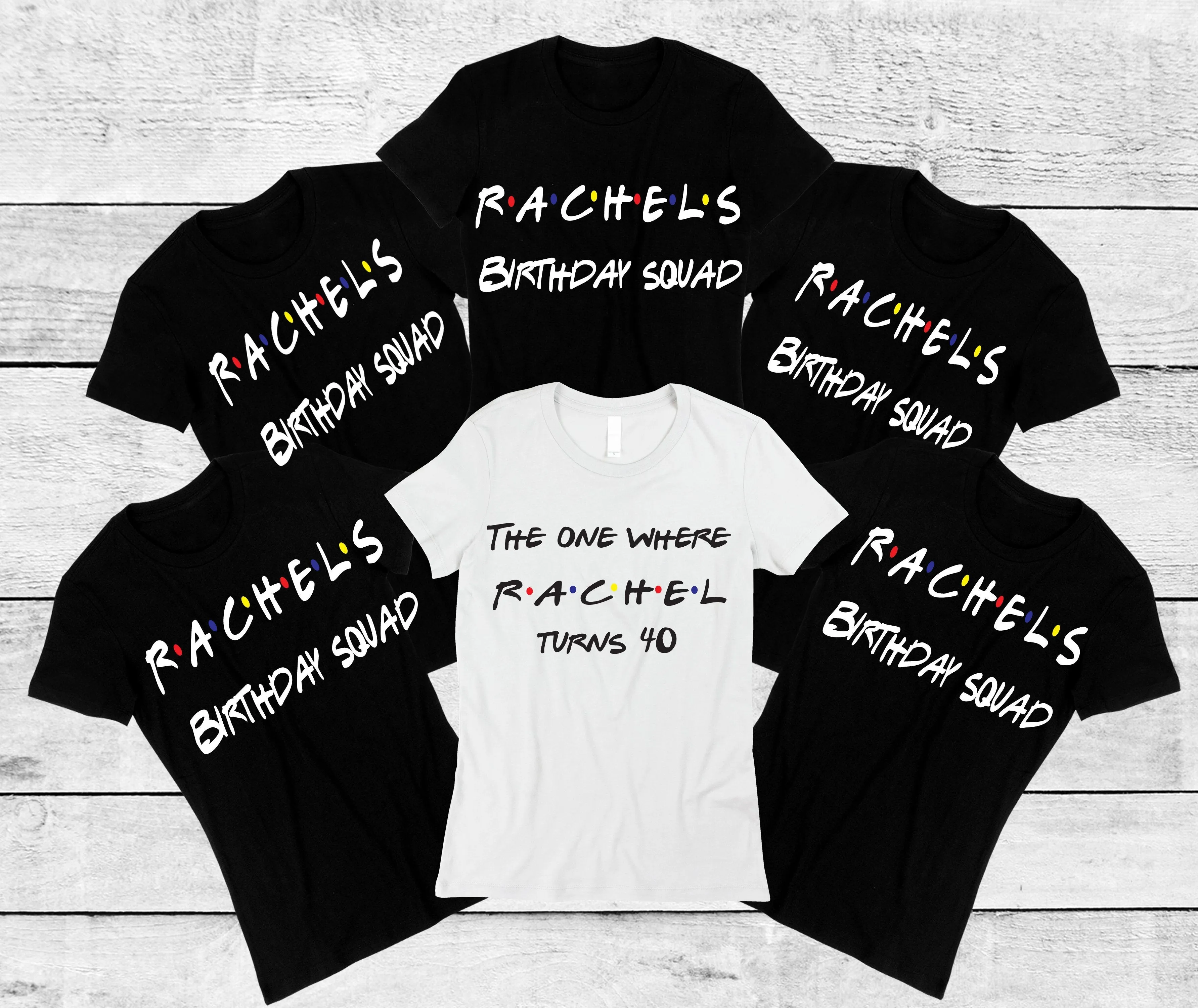 Personalised Friends Style Birthday Tshirt Top