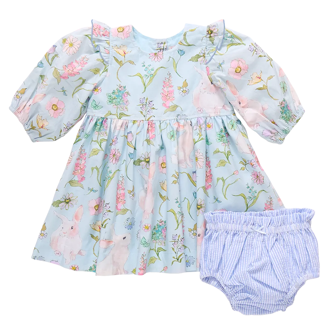 Pink Chicken Baby Girls Brooke Dress Set - Botanical Bunnies