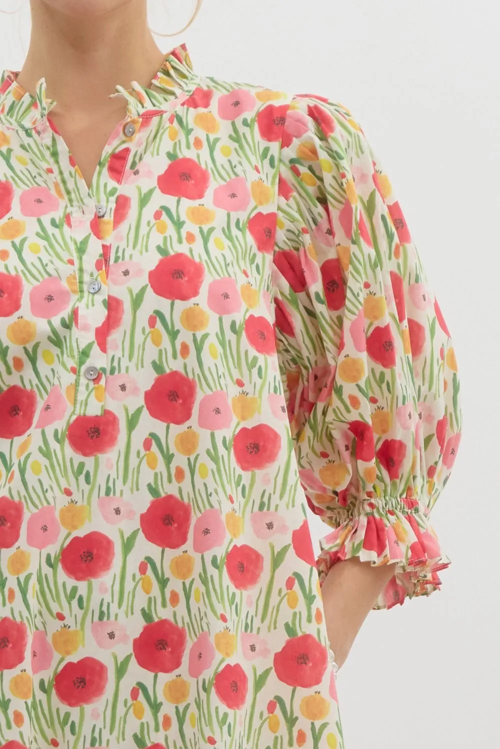 Poppy Print Mini Dress