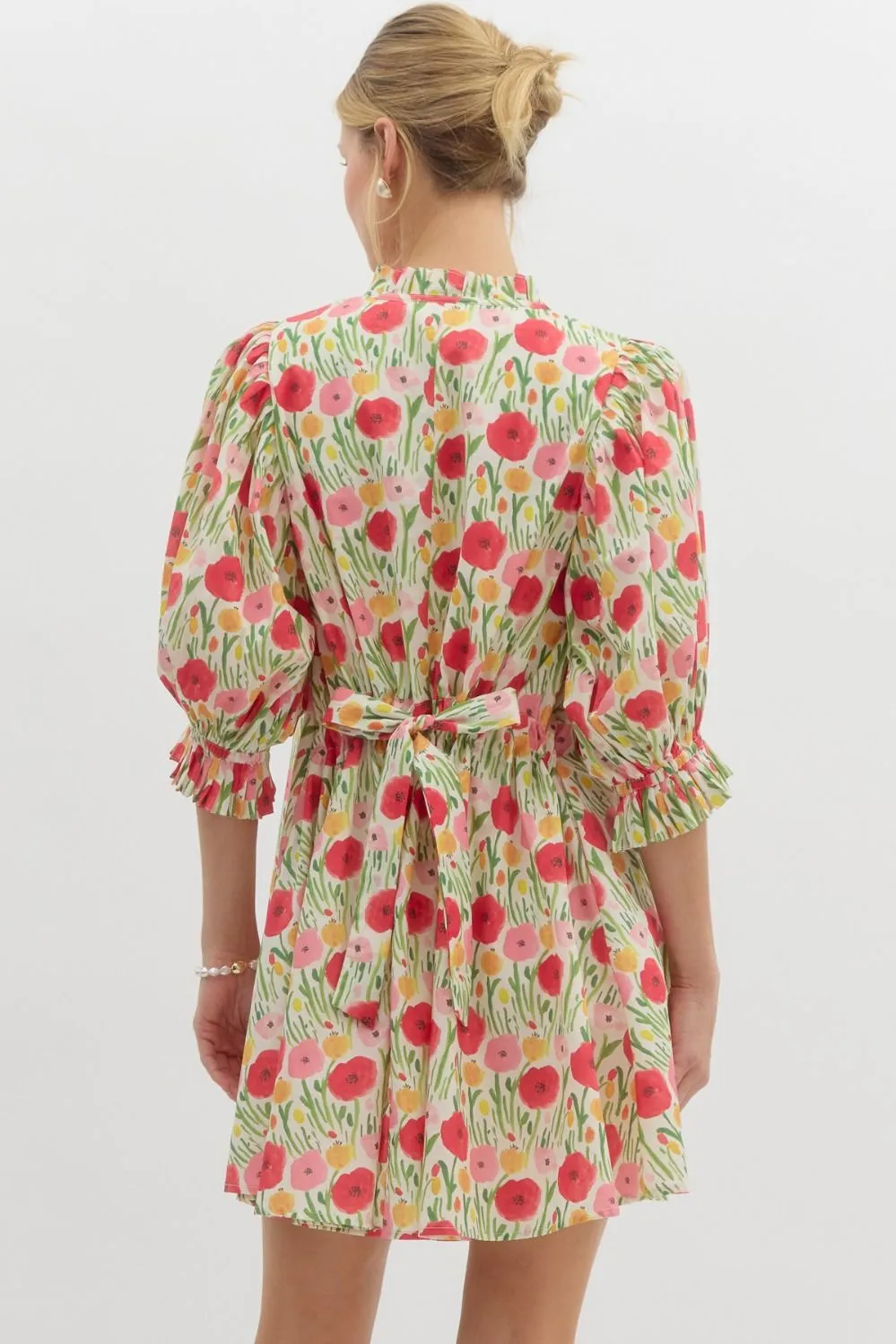 Poppy Print Mini Dress