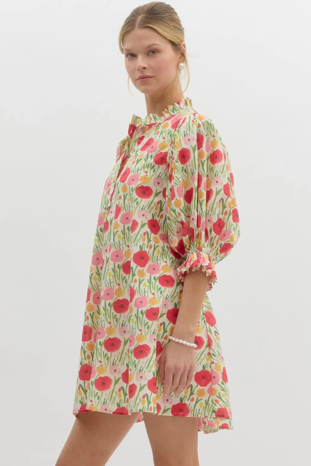 Poppy Print Mini Dress
