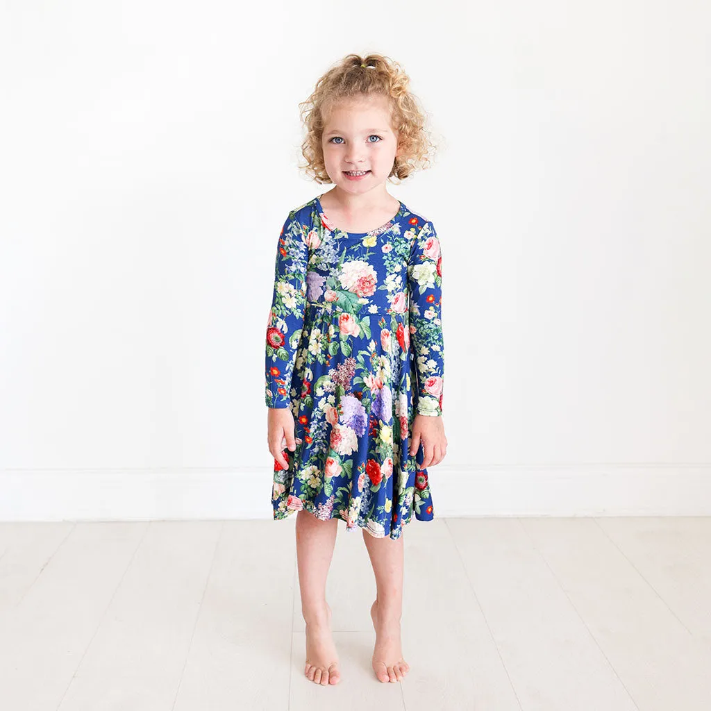 Posh Peanut Carmen L/S Basic Twirl Dress