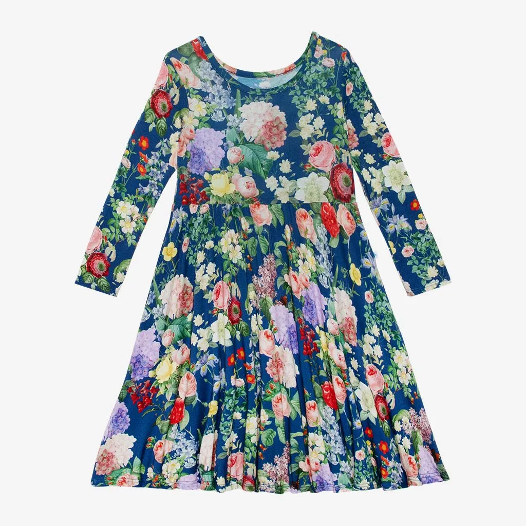 Posh Peanut Carmen L/S Basic Twirl Dress
