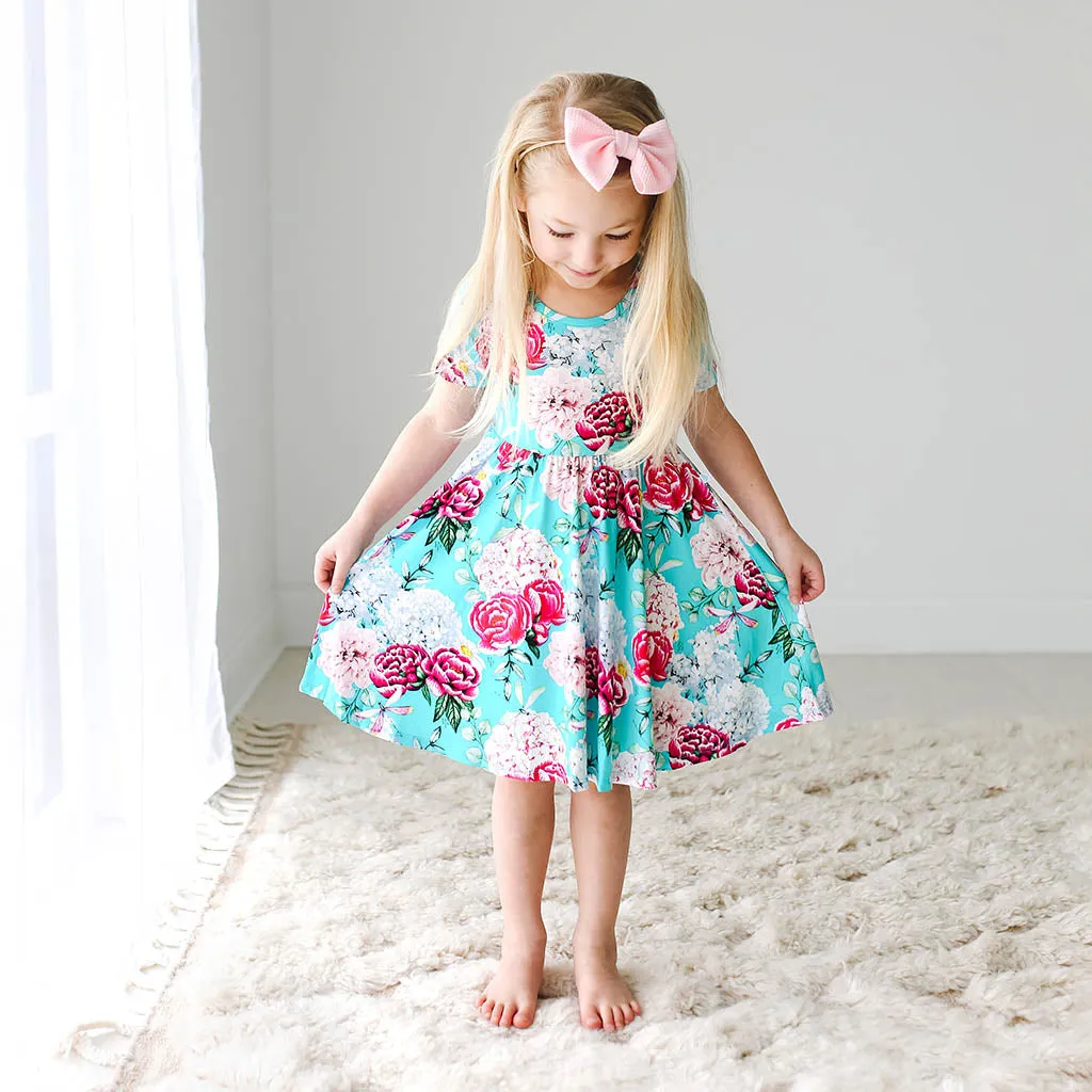 Posh Peanut Eloise S/S Basic Twirl Dress
