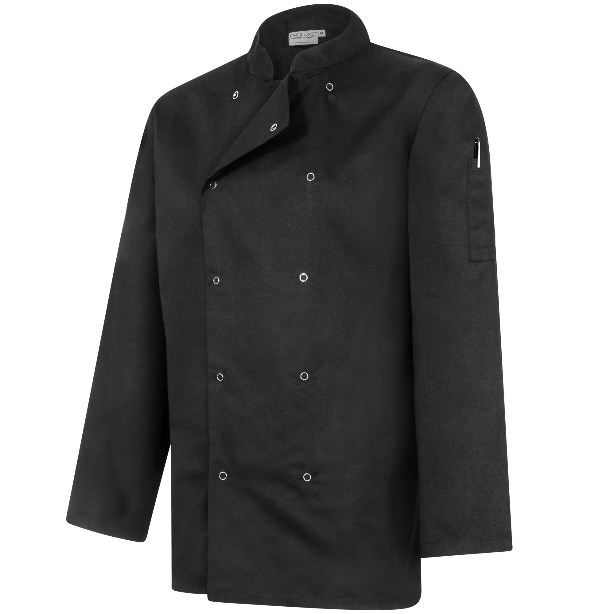 Proluxe Professional Chefs Jacket - Long Sleeve - Unisex - Black
