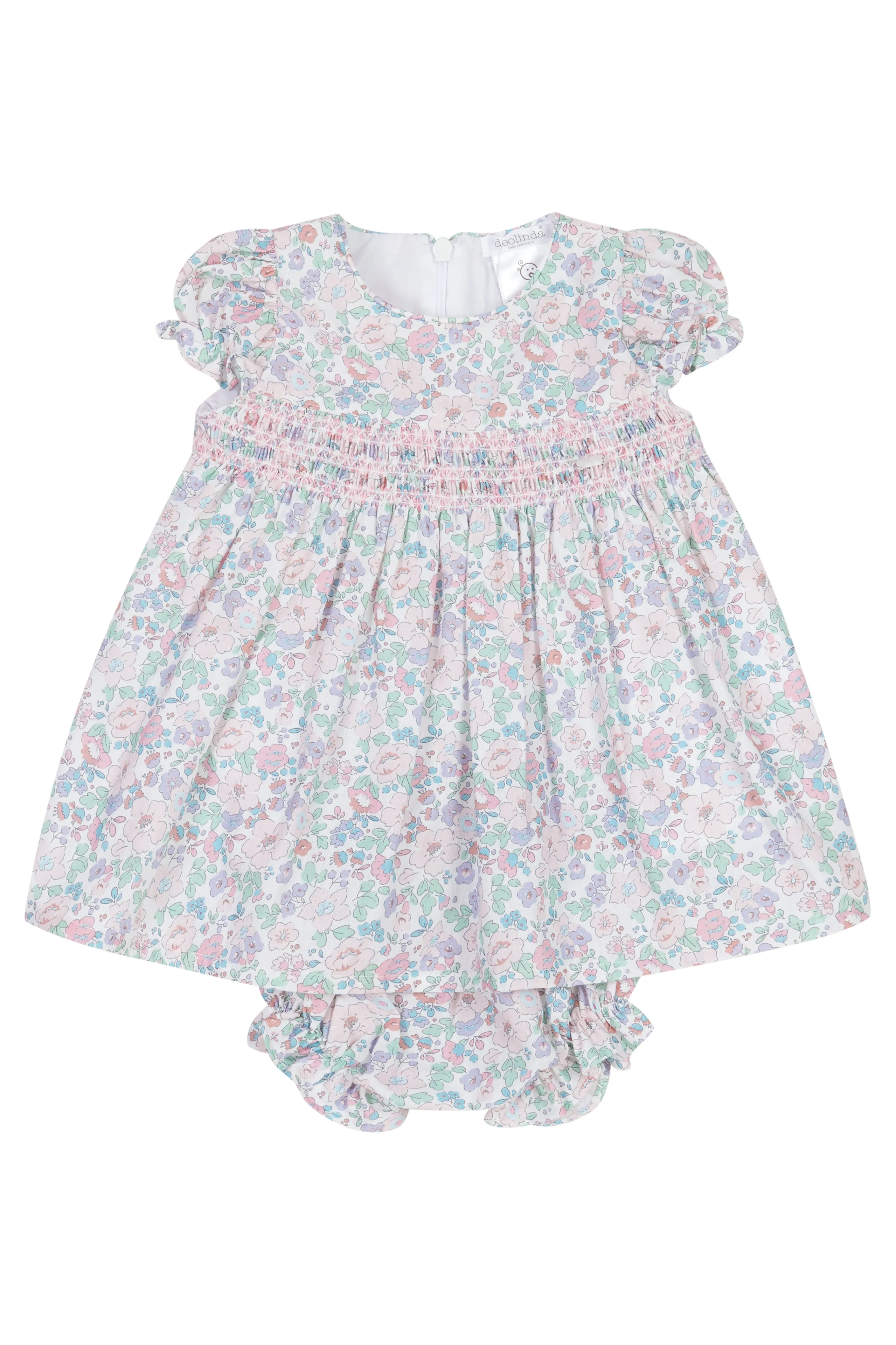 "Adelaide" Lilac Floral Smocked Dress & Bloomers