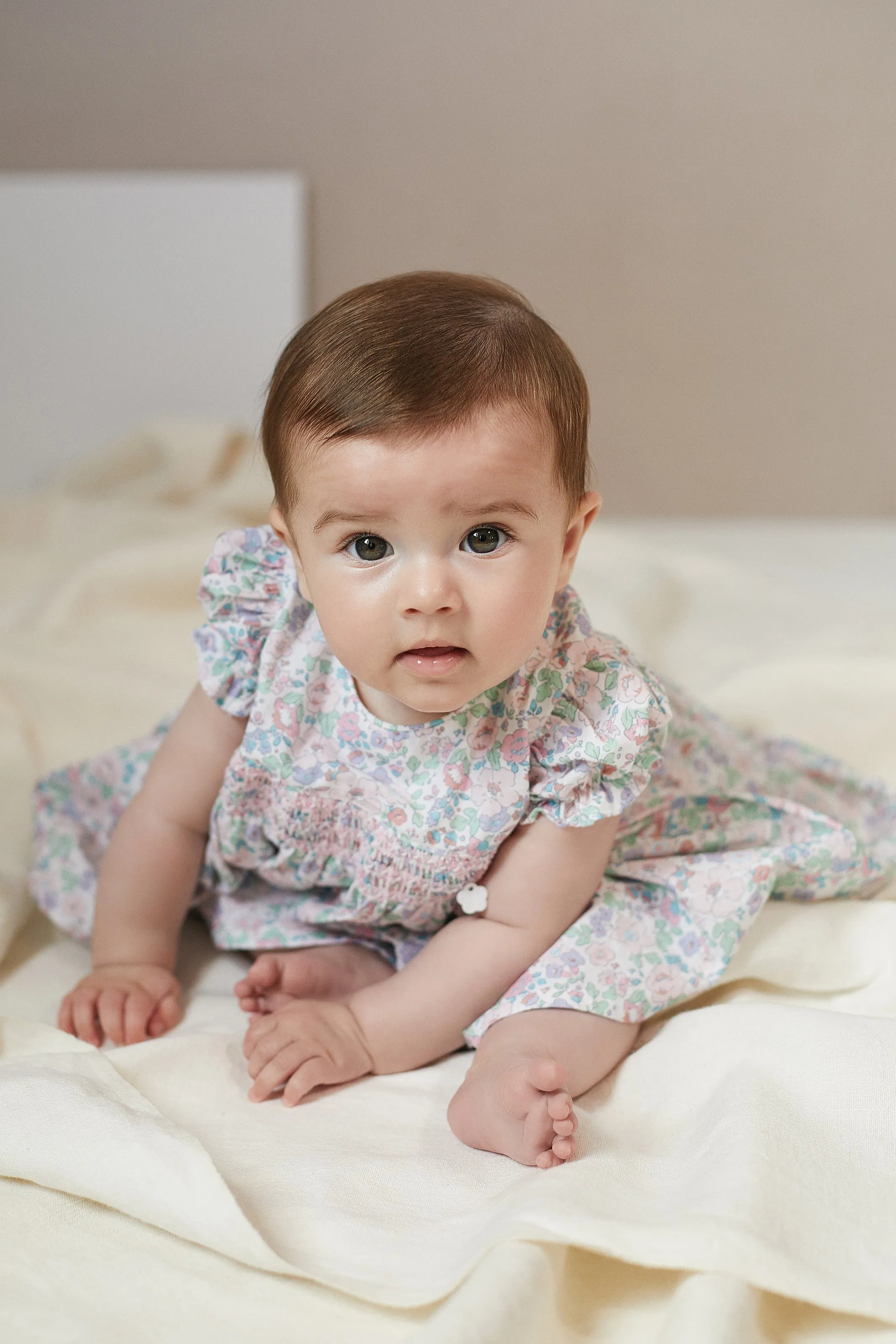 "Adelaide" Lilac Floral Smocked Dress & Bloomers
