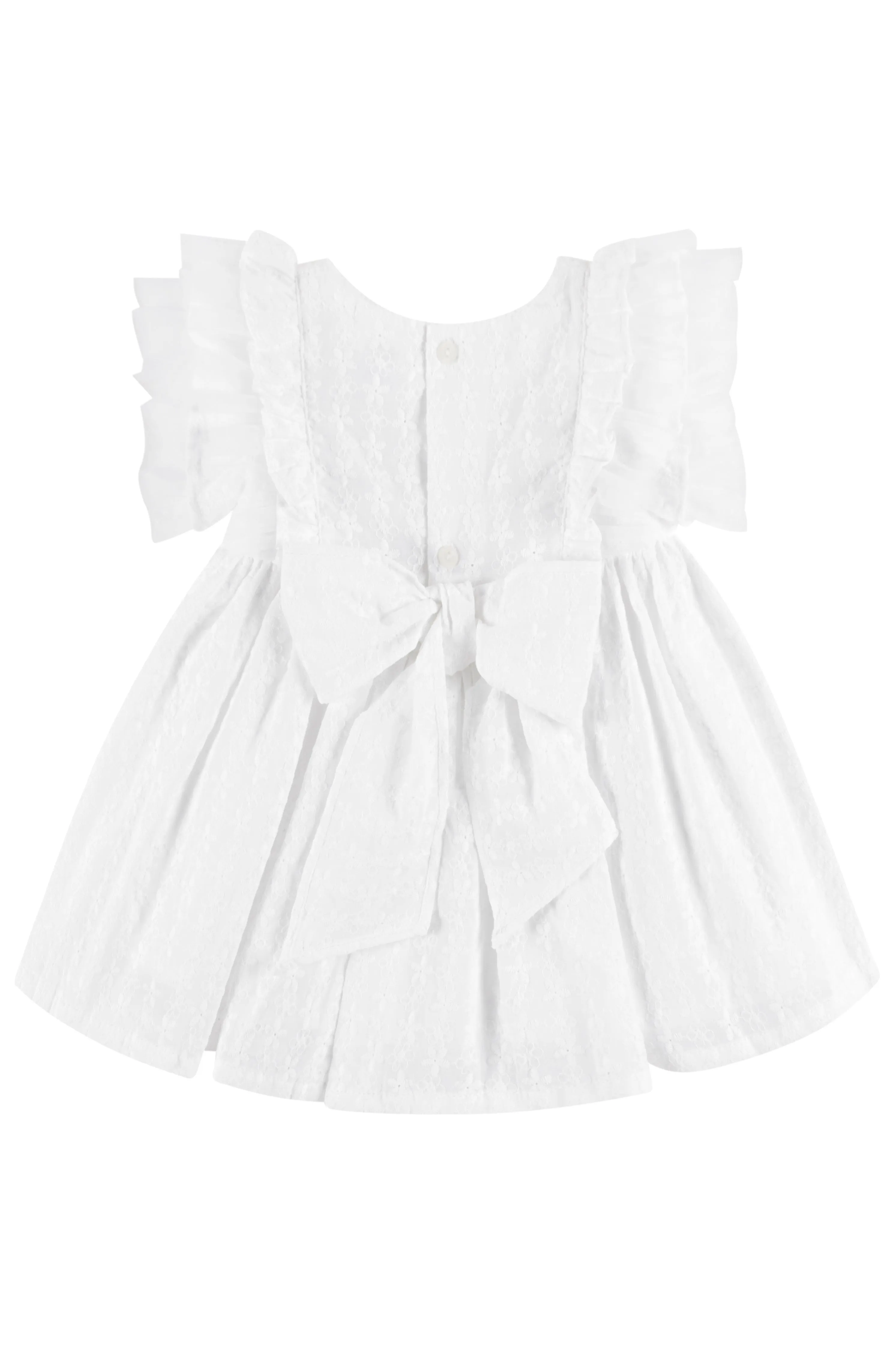 "Aida" White Broderie Anglaise Dress