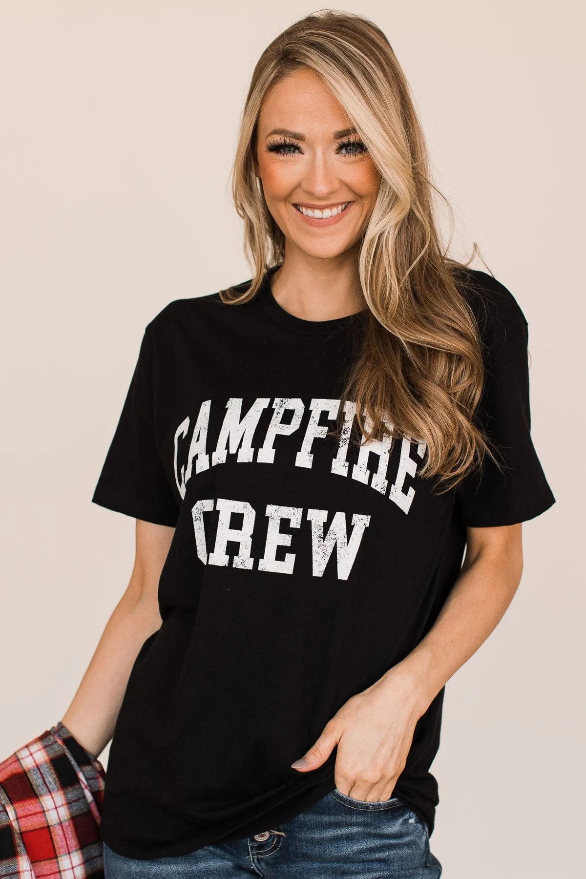 "Campfire Crew" Graphic Tee- Black