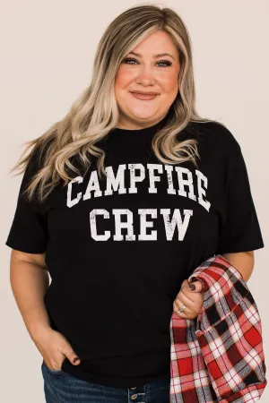 "Campfire Crew" Graphic Tee- Black