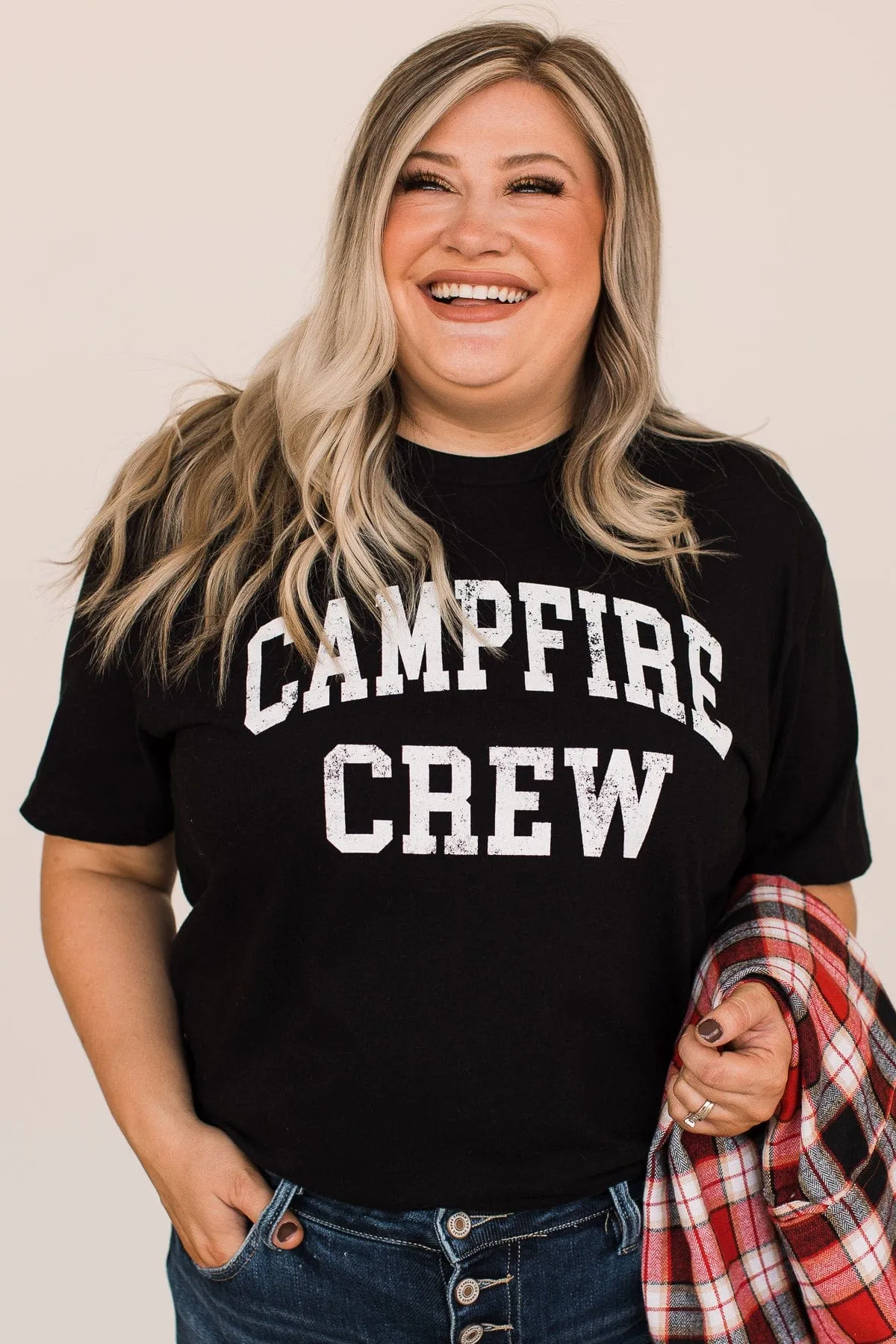 "Campfire Crew" Graphic Tee- Black