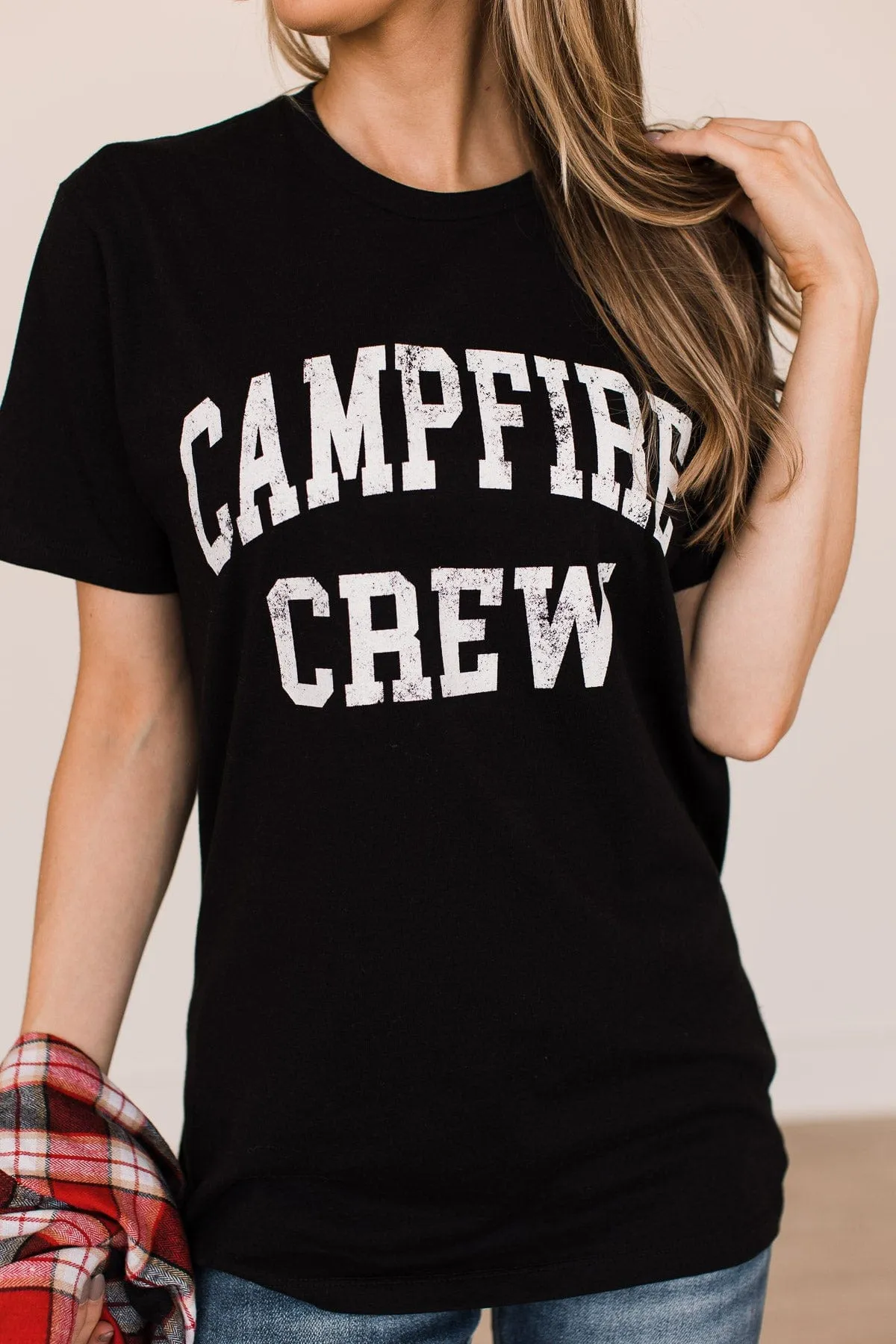 "Campfire Crew" Graphic Tee- Black