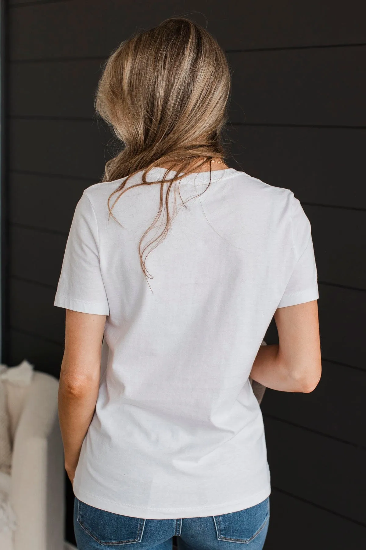 "Coffee Please" Graphic Tee- White