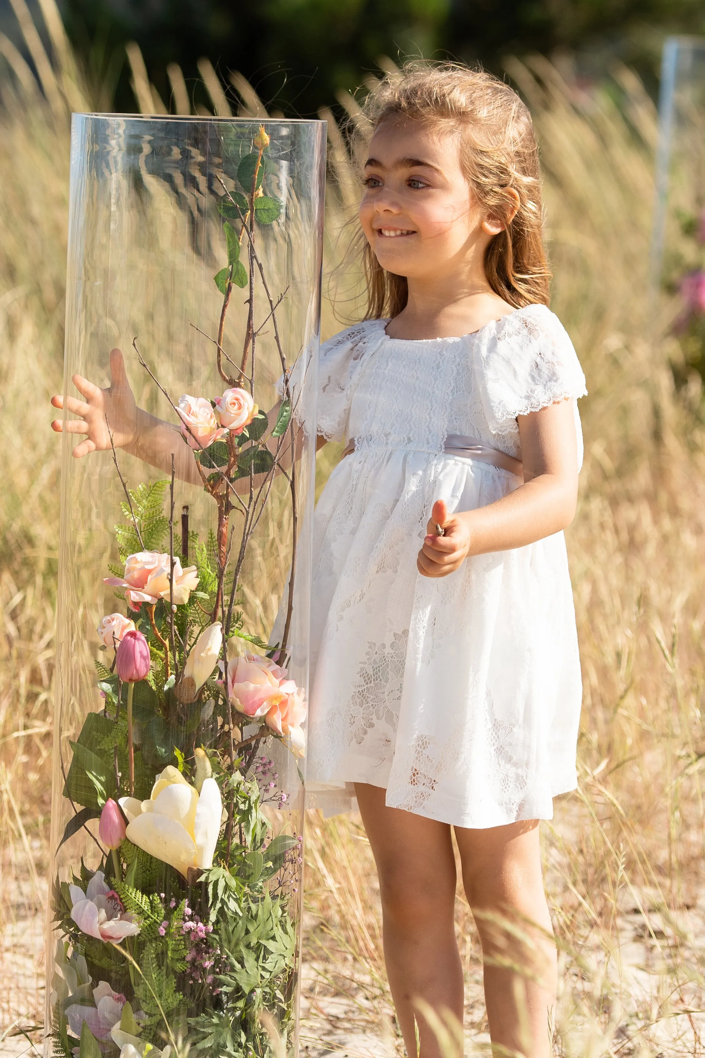 "Dottie" Ivory Lace Dress