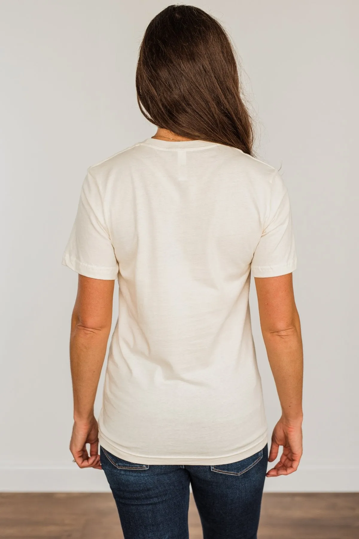 "Dreamer" Wing Graphic Tee- Cream