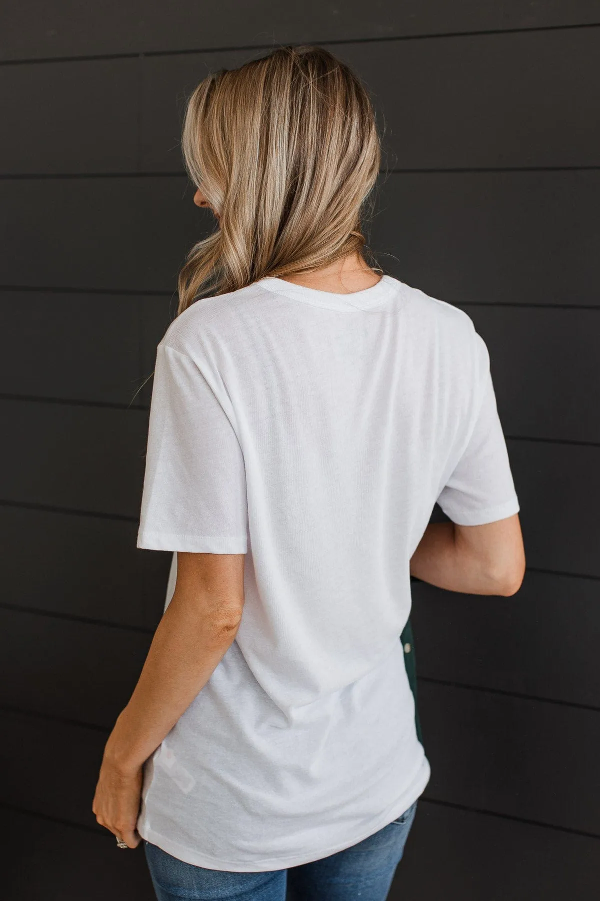 "For He Is The Reason" Graphic Tee- White