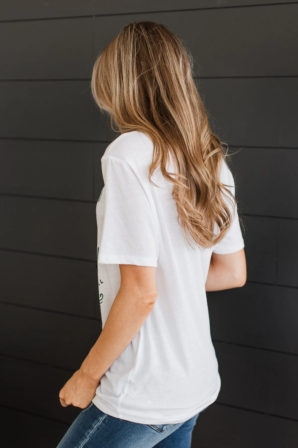 "For He Is The Reason" Graphic Tee- White
