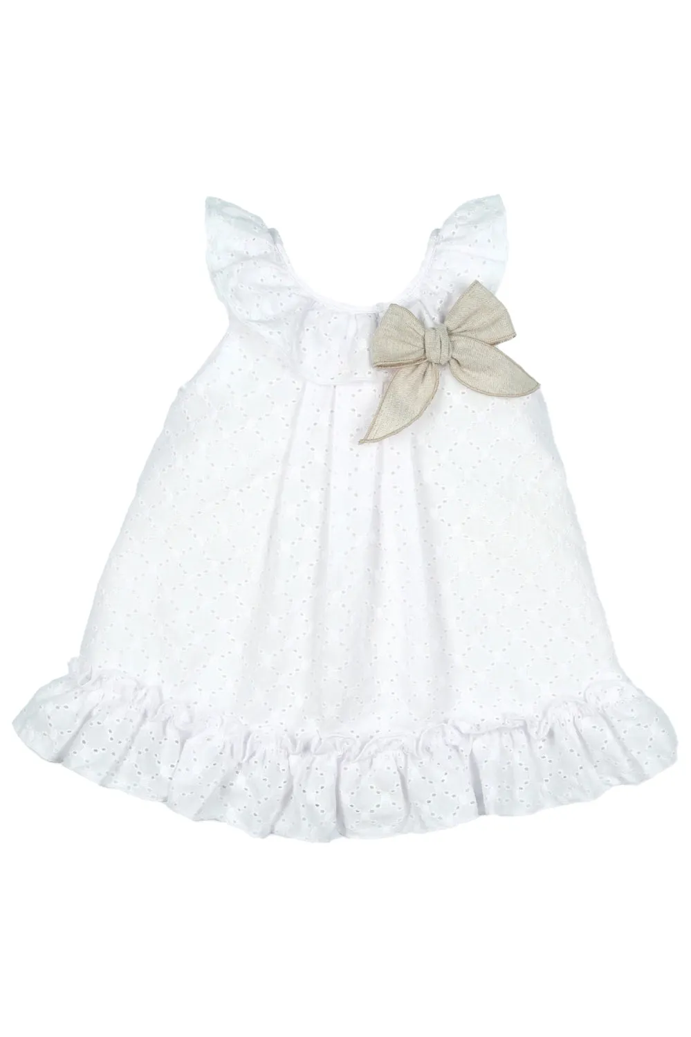 "Georgia" White Broderie Anglaise Dress