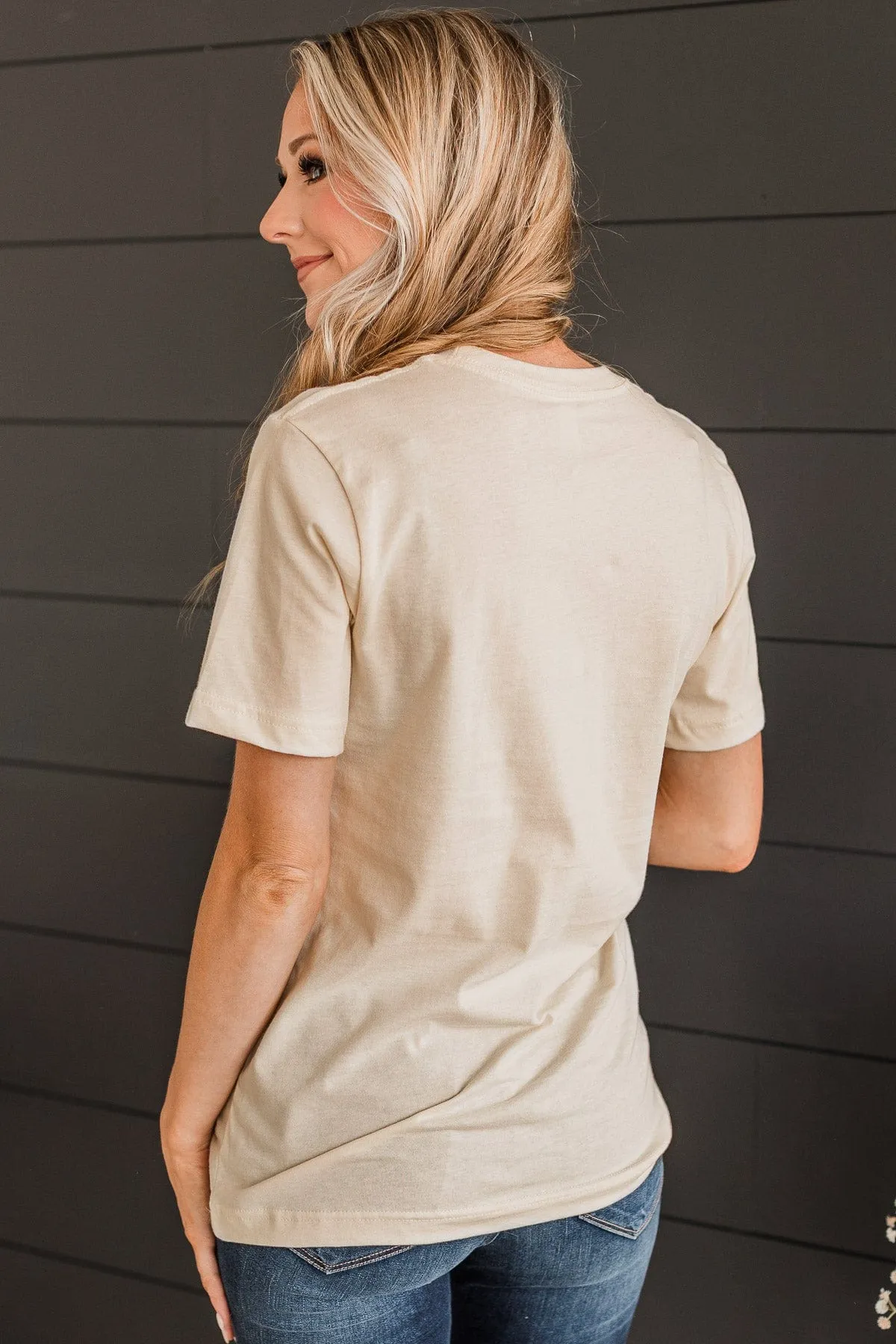 "Hand Picked Farm Fresh Pumpkins" Graphic Tee- Cream