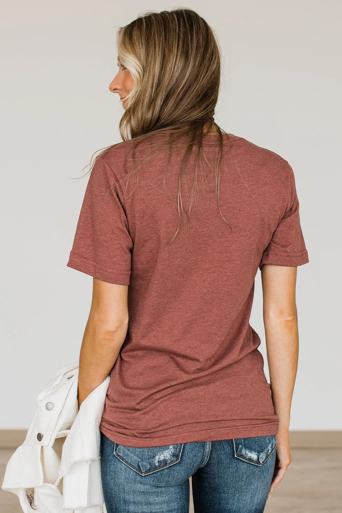 "Hey, Pumpkin" Graphic Tee- Deep Clay