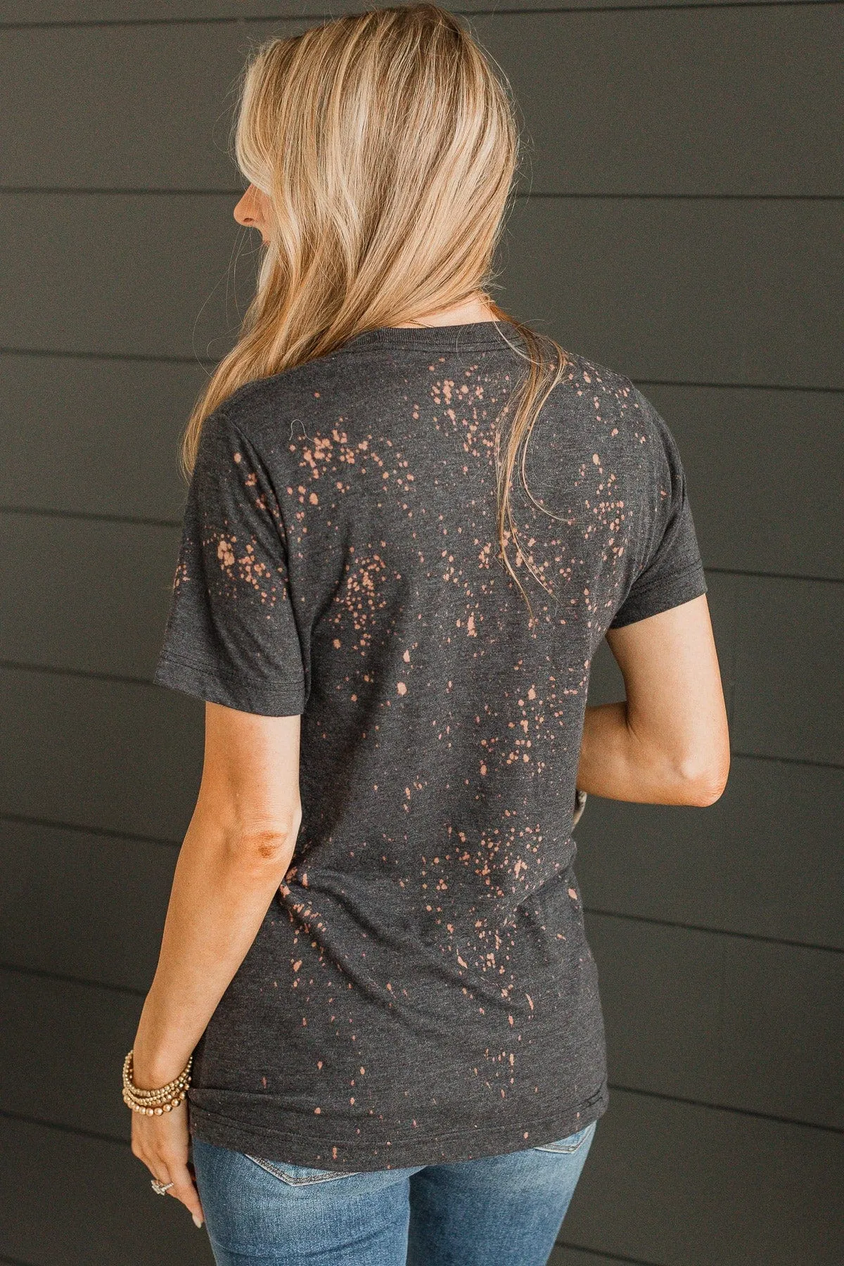 "Love One Another" Graphic Tee- Charcoal