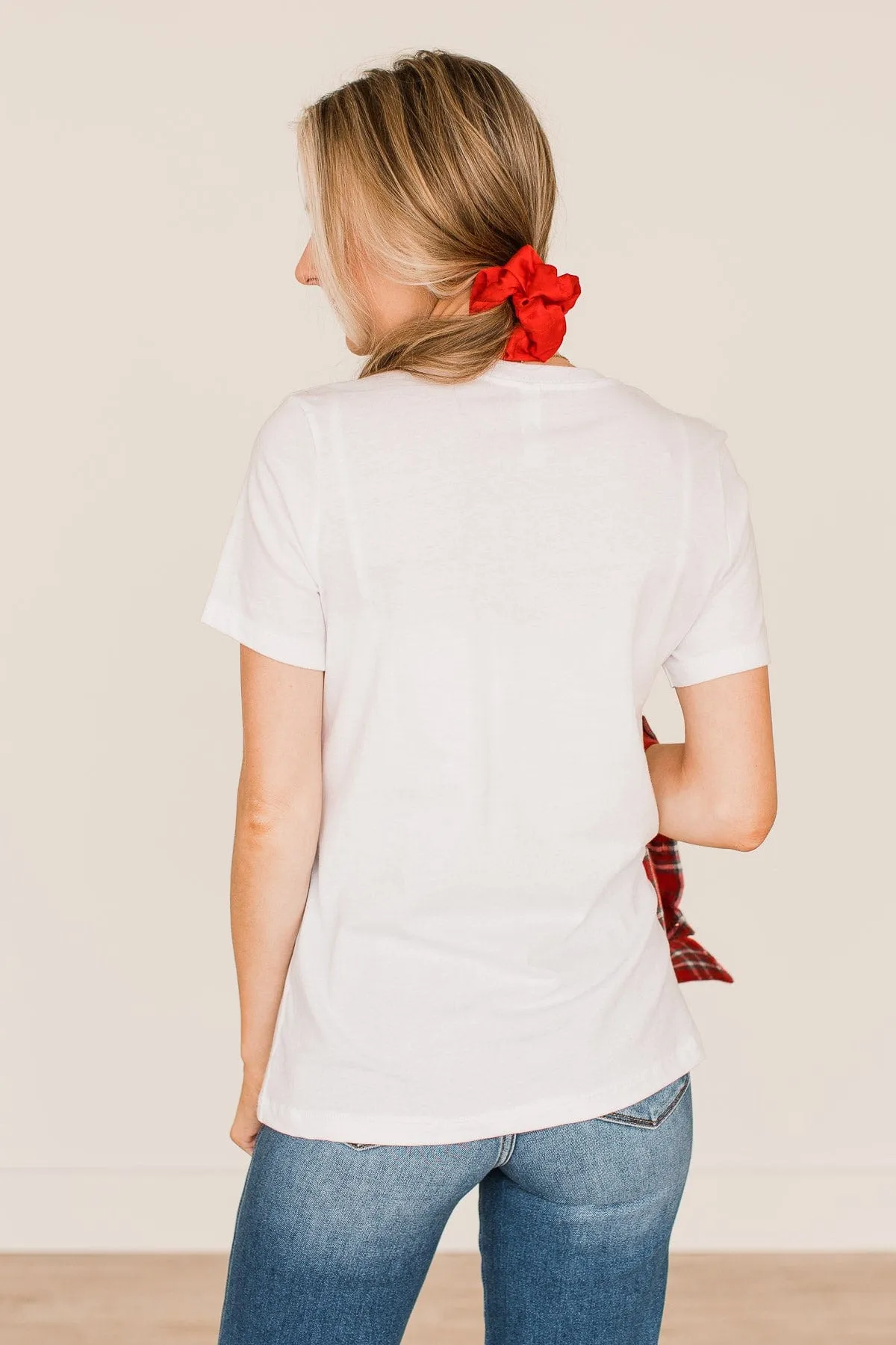 "Merry" Graphic Tee- White