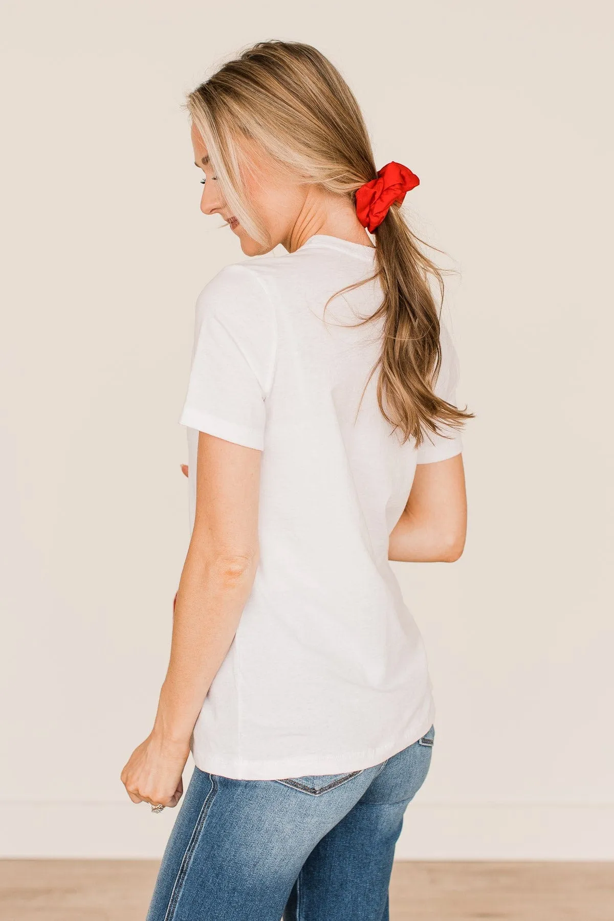 "Merry" Graphic Tee- White