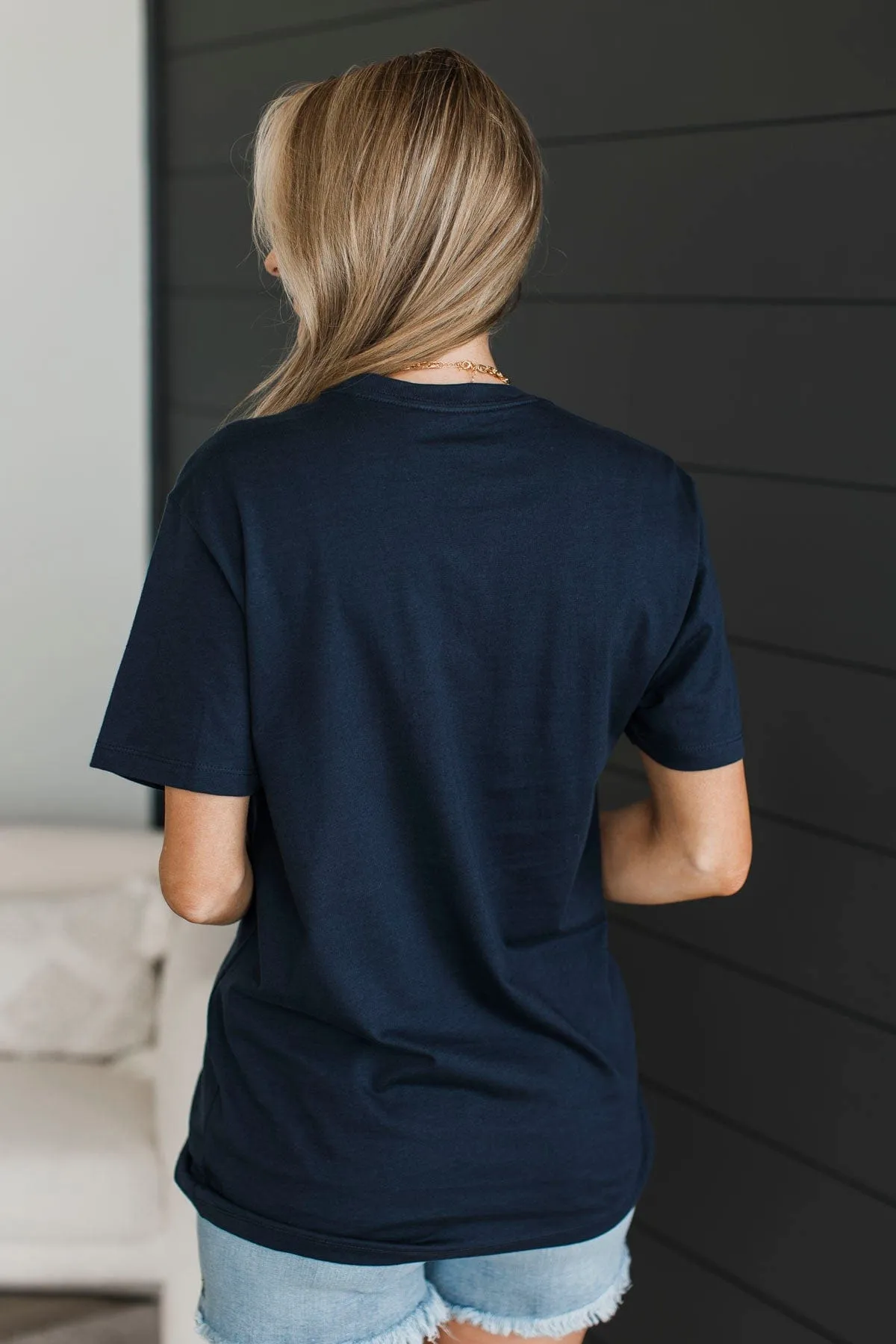 "Music City Nashville Tennessee" Graphic Tee- Navy