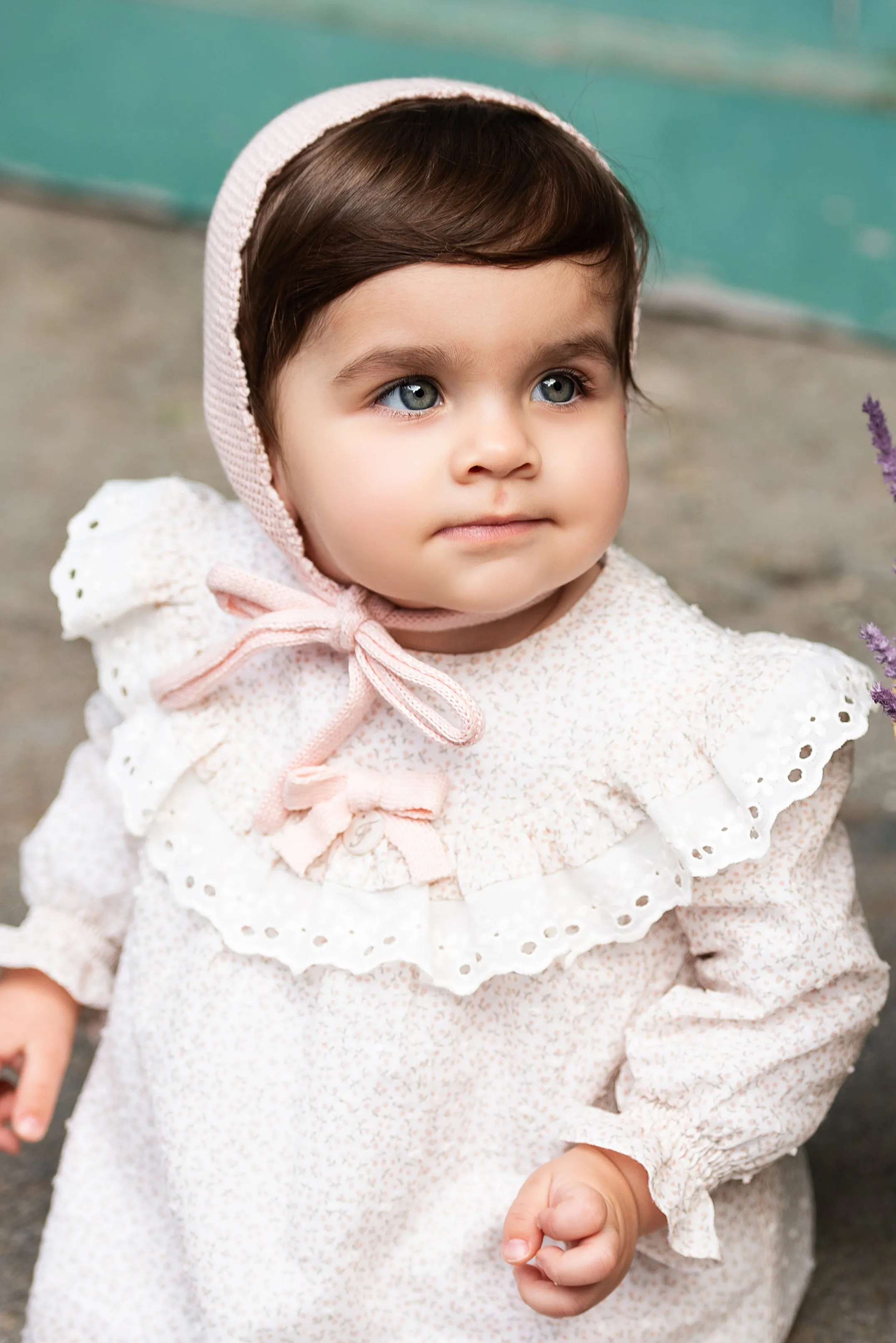 "Petunia" Pink Floral Dress & Bloomers