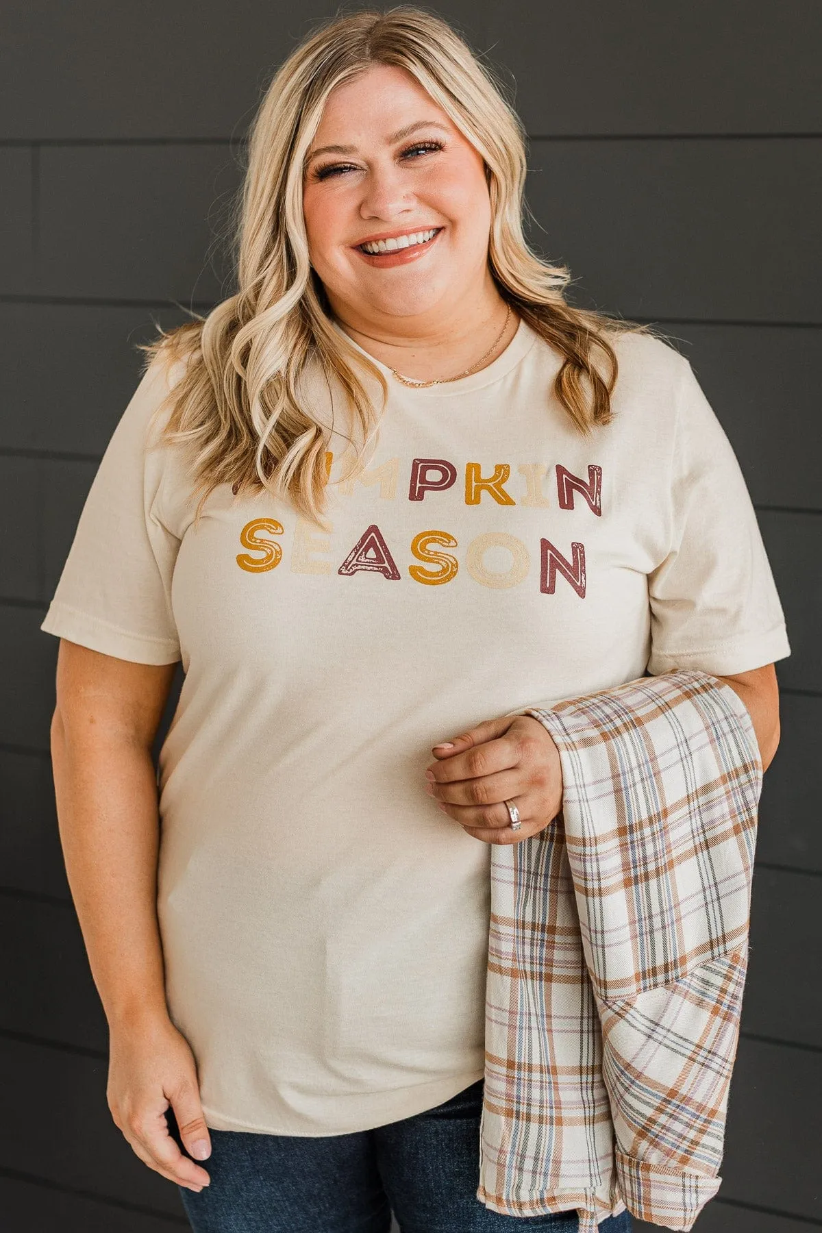 "Pumpkin Season" Graphic Tee- Cream