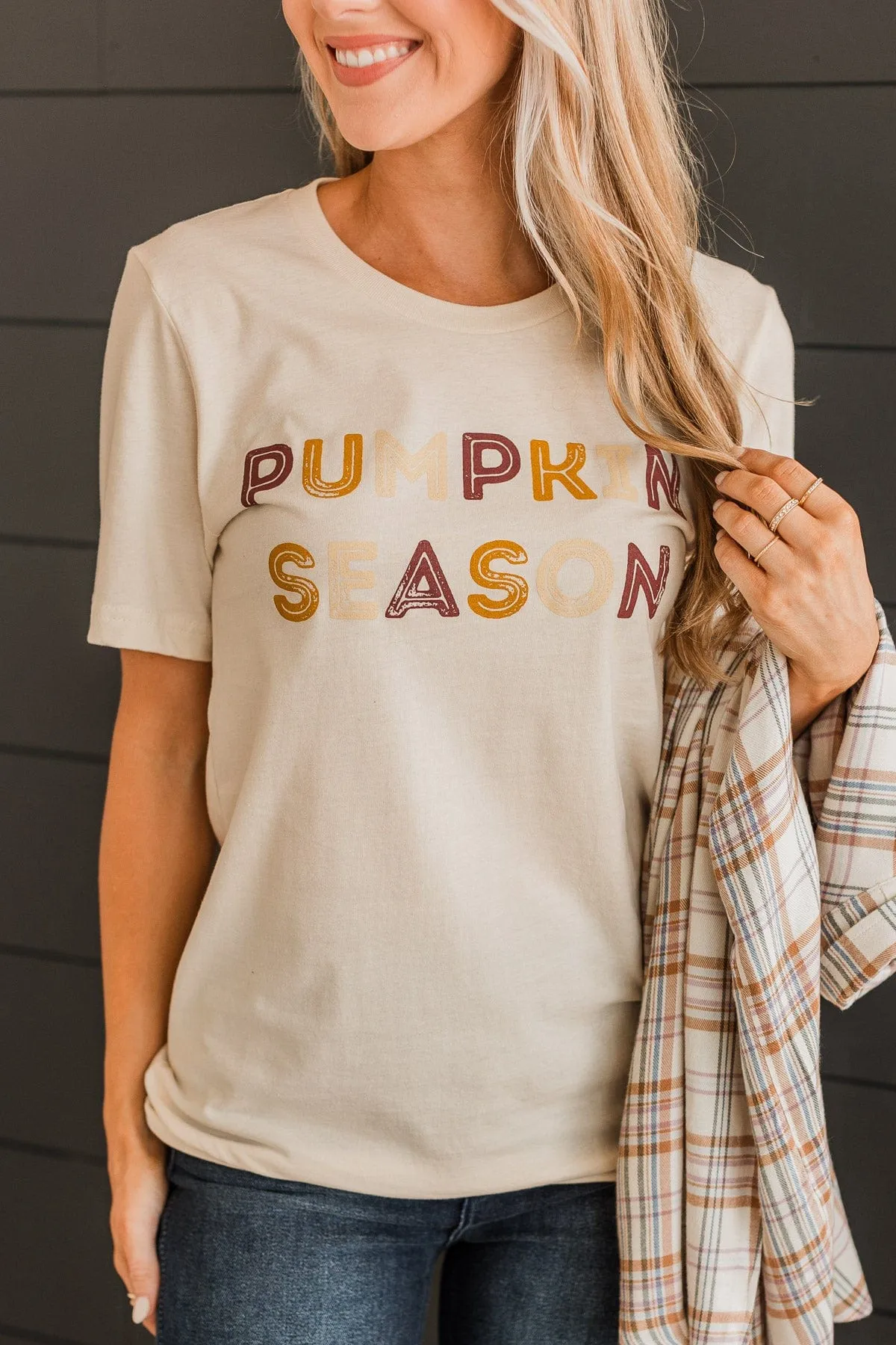 "Pumpkin Season" Graphic Tee- Cream