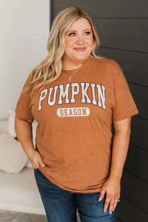 "Pumpkin Season" Graphic Tee- Rust
