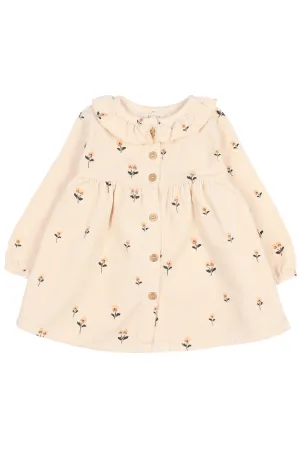 "Romilly" Embroidered Flower Cord Dress (12-24M)