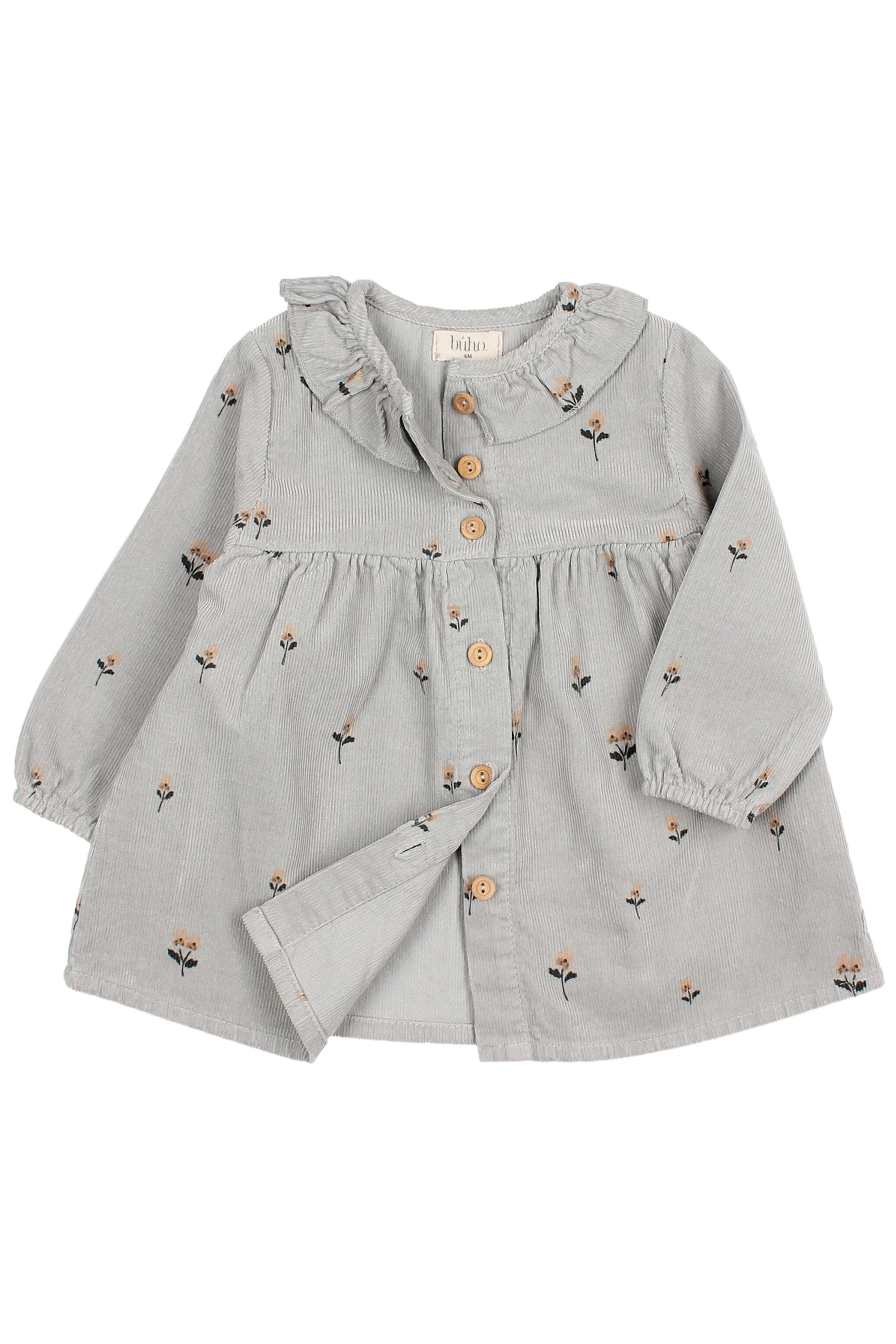 "Romilly" Embroidered Flower Cord Dress (12-24M)
