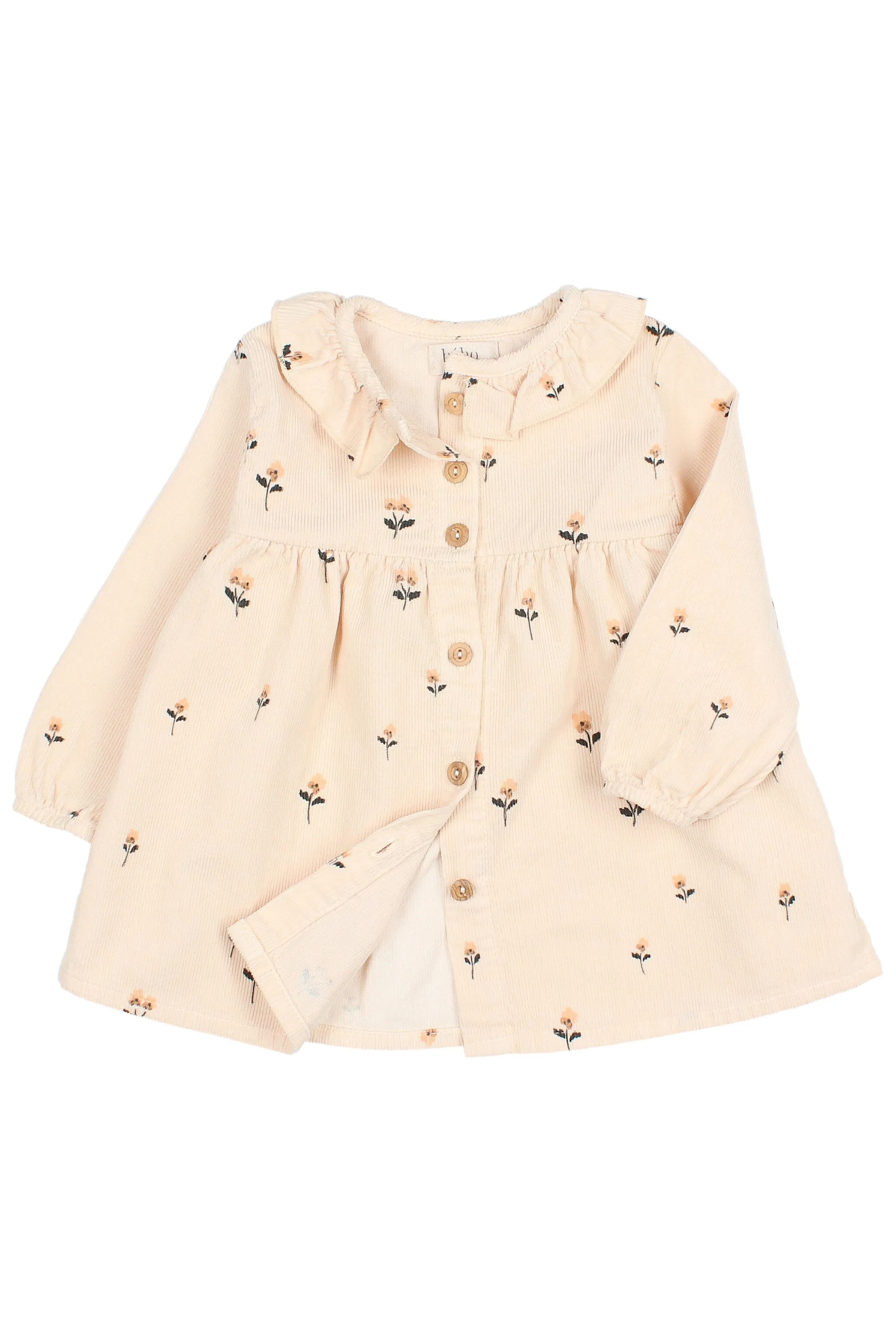 "Romilly" Embroidered Flower Cord Dress (12-24M)