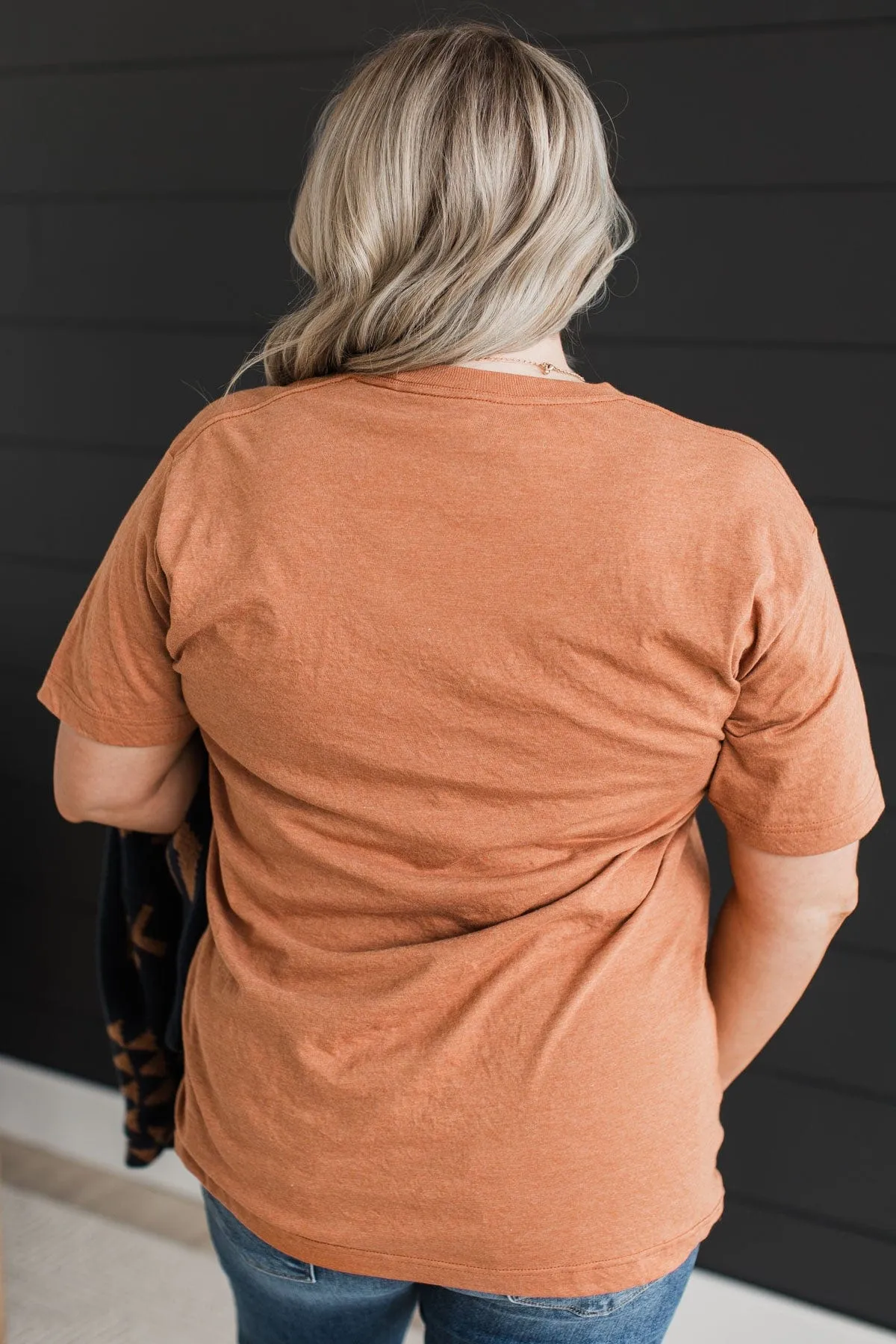 "Start Again" Graphic Tee- Burnt Orange