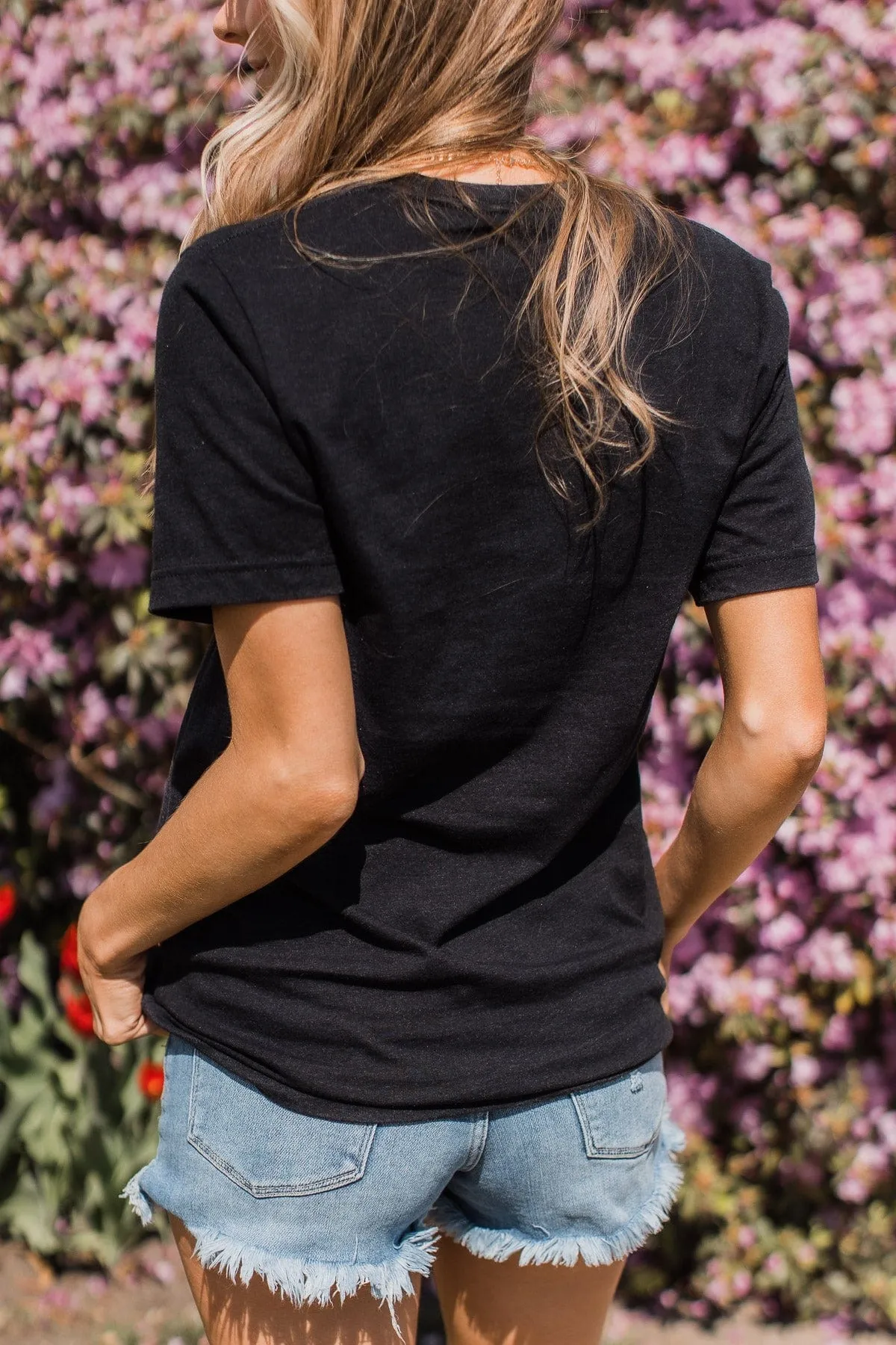 "Summer Lovin" Graphic Tee- Heather Black
