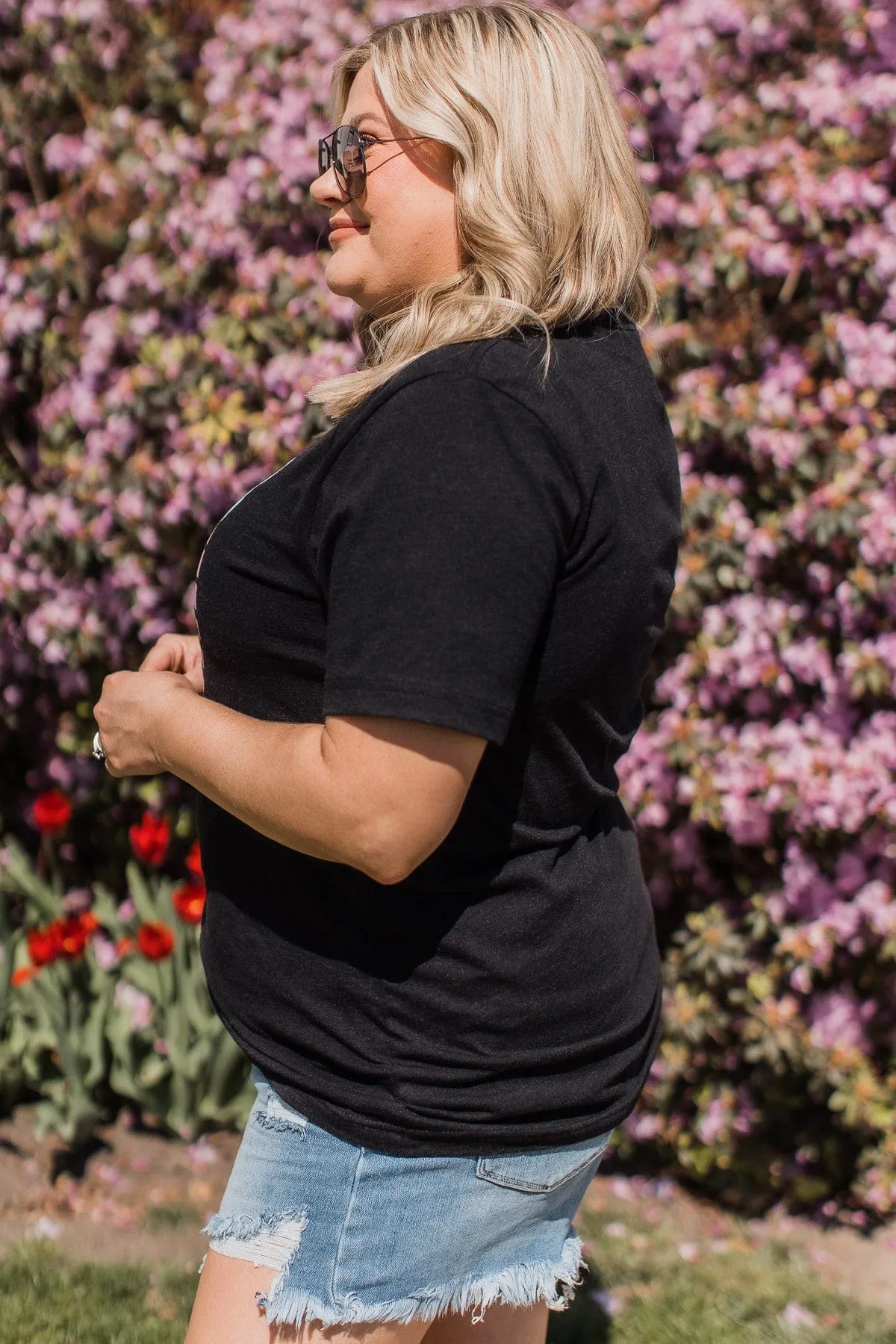 "Summer Lovin" Graphic Tee- Heather Black
