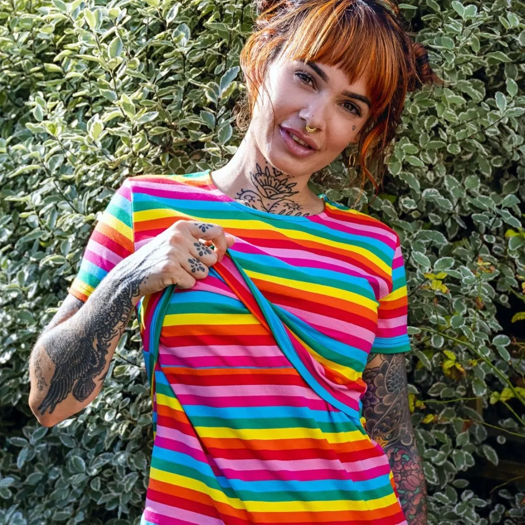 Rachael Rainbow Breastfeeding T-shirt