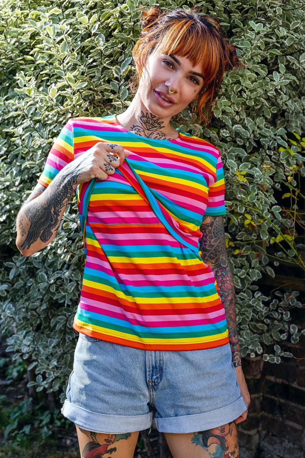 Rachael Rainbow Breastfeeding T-shirt